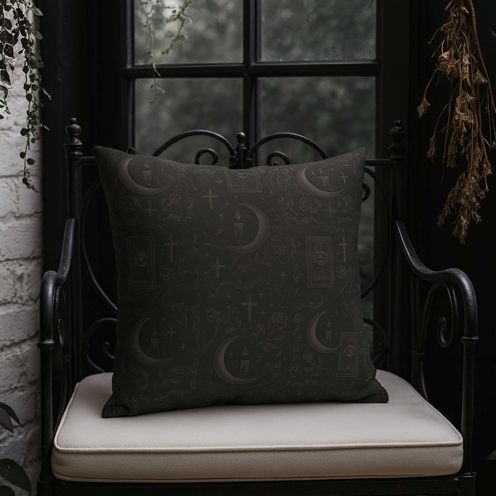 Geometric Throw Pillow - Gothic Diamond Design | Hexhaven