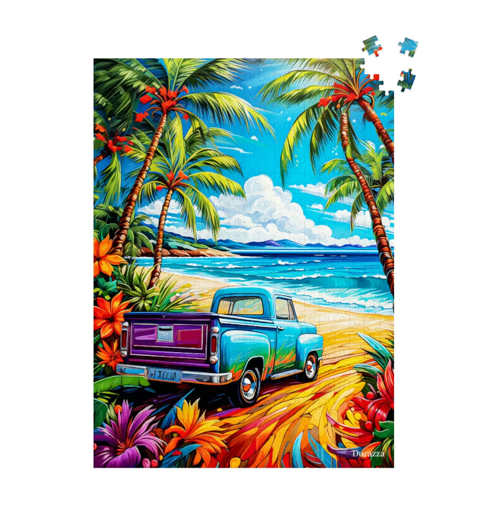 Island Time Escape Wooden Jigsaw Puzzle: 500 or 1000 Piece