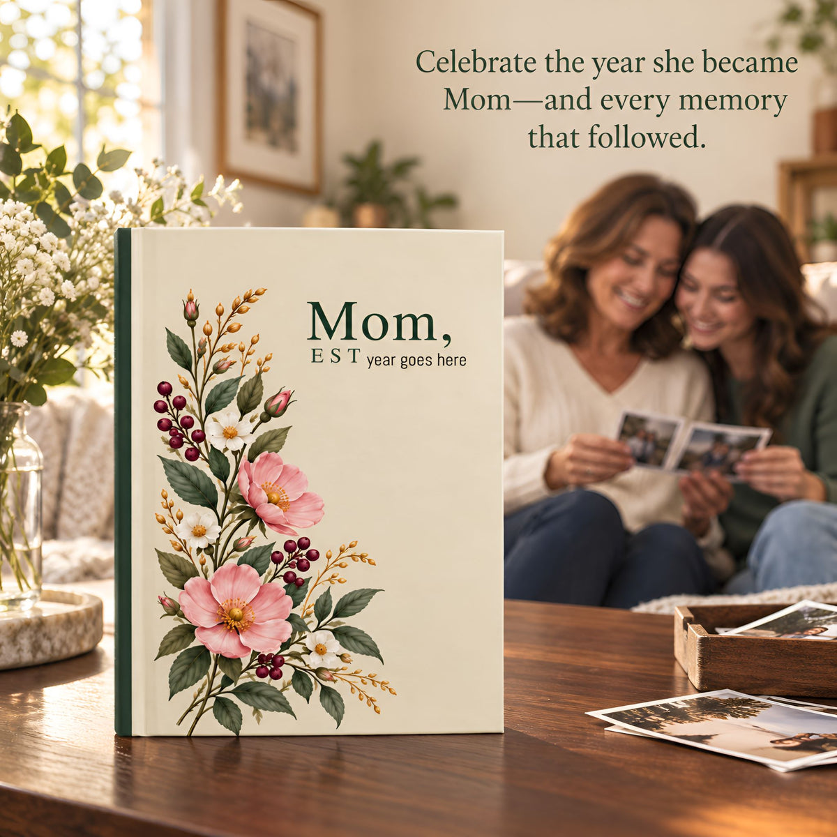 Personalized New Mom Journal with Established Year