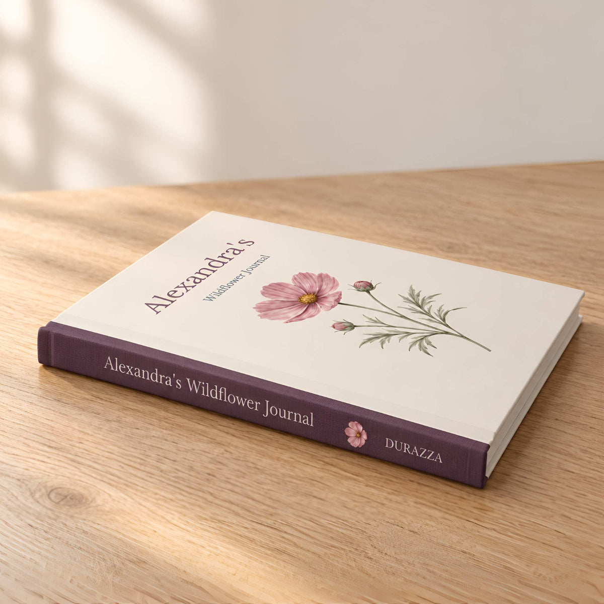 Personalized Wildflower Hardcover Journal Gift for Her