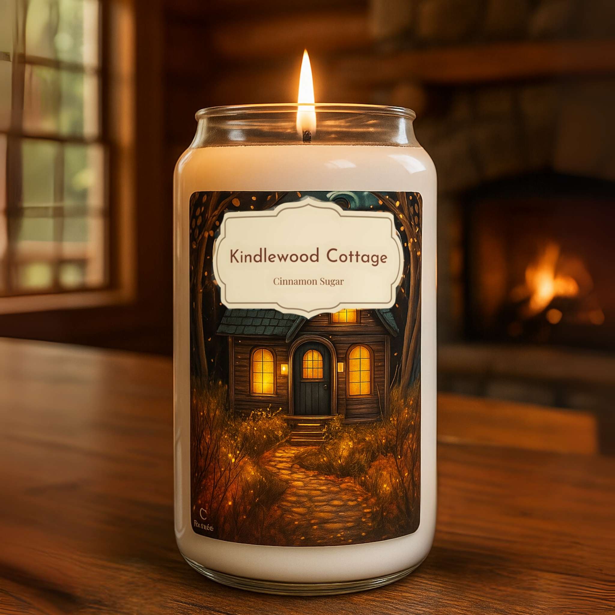 Brown Sugar Candle – Spiced Fall Jar | Kindlewood Cottage