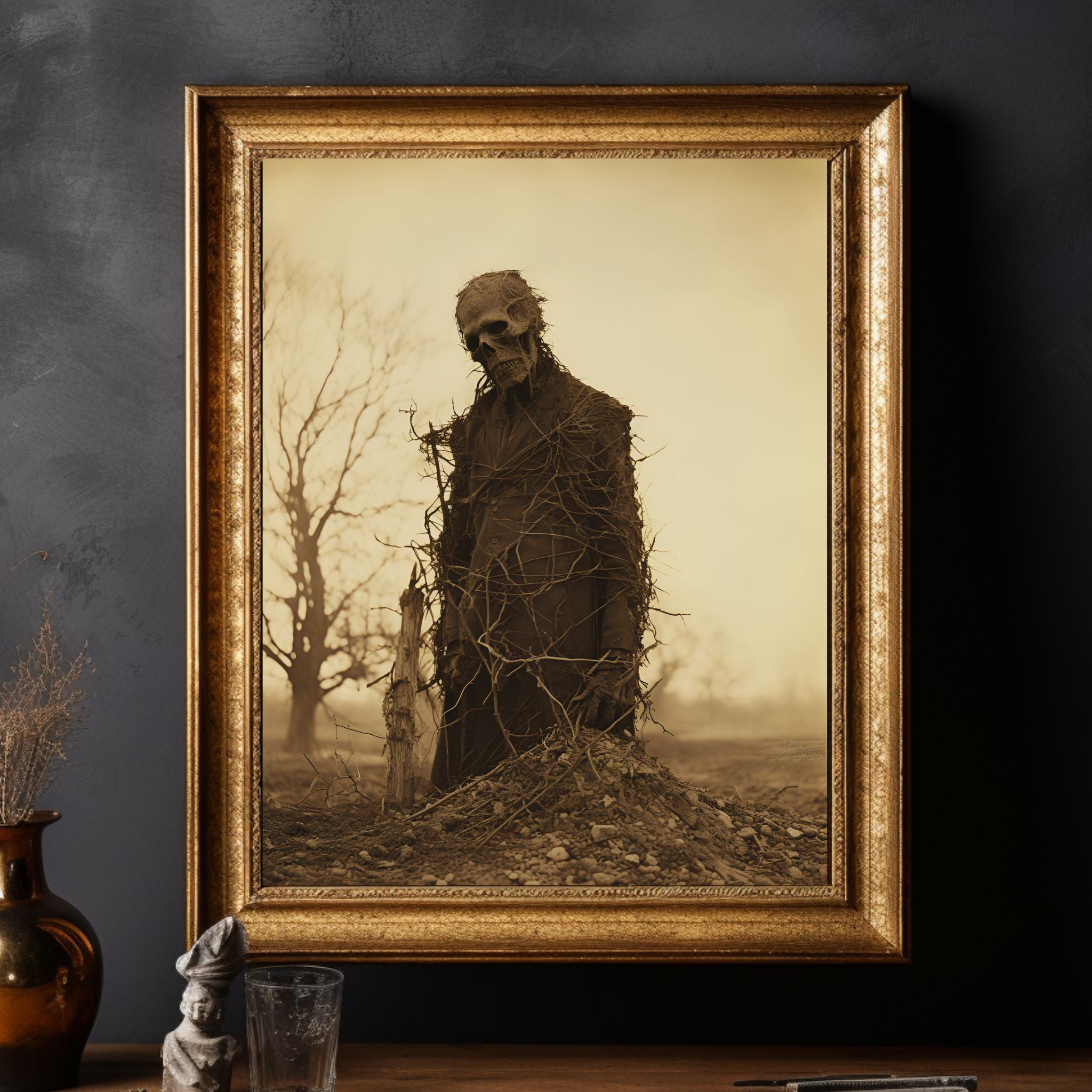 Macabre Vine Skeleton Vintage Photography: Midwest Gothic
