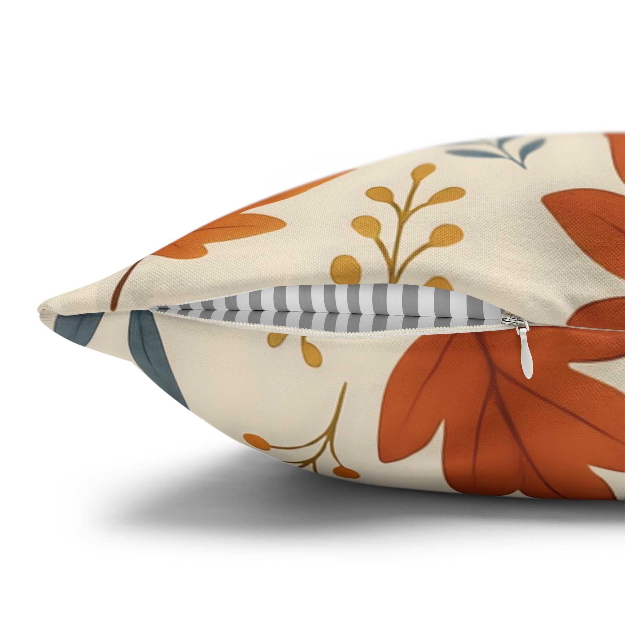 Fall Leaves Throw Pillow – Autumn Accent Decor | Mapleveil