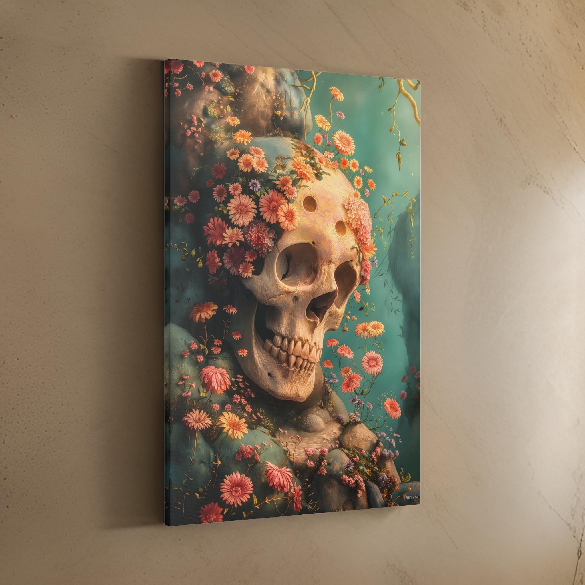 Memento Mori Skull Wall Art: Whimsigoth Decor