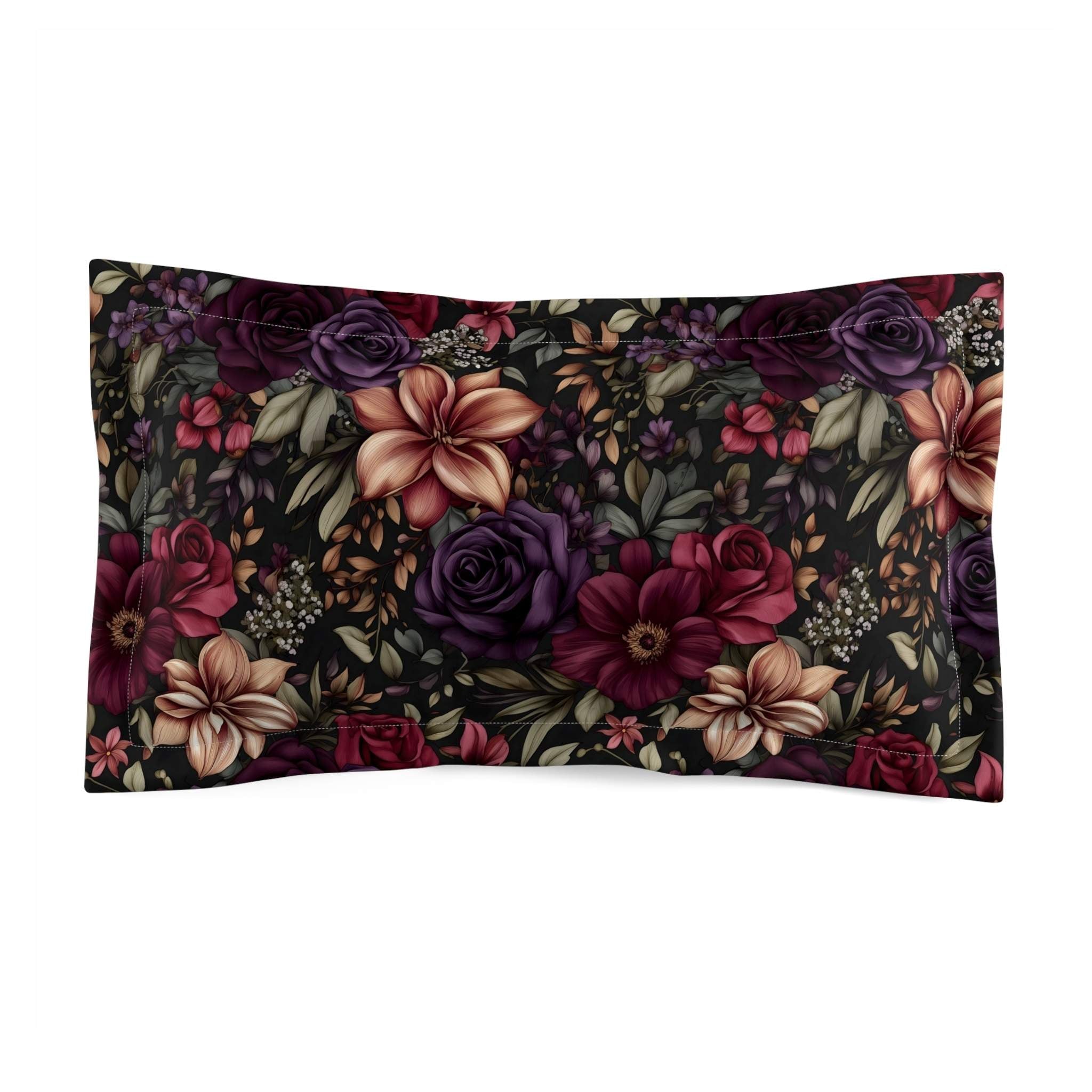 Gothic Floral Duvet Cover – Moody Bedding | Midnight Bloom