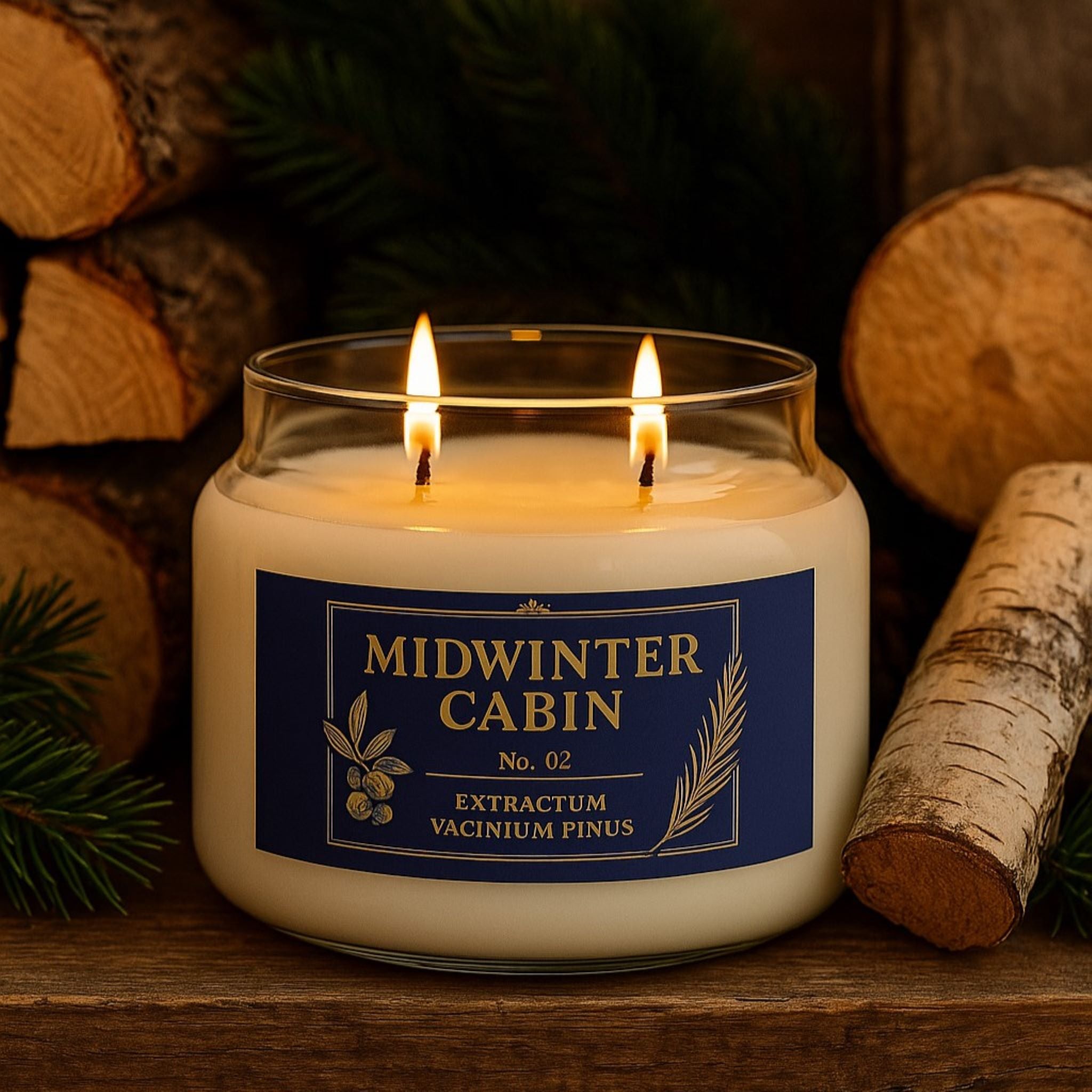 Winter Forest Candle – Cozy Cabin Scent | Midwinter Cabin