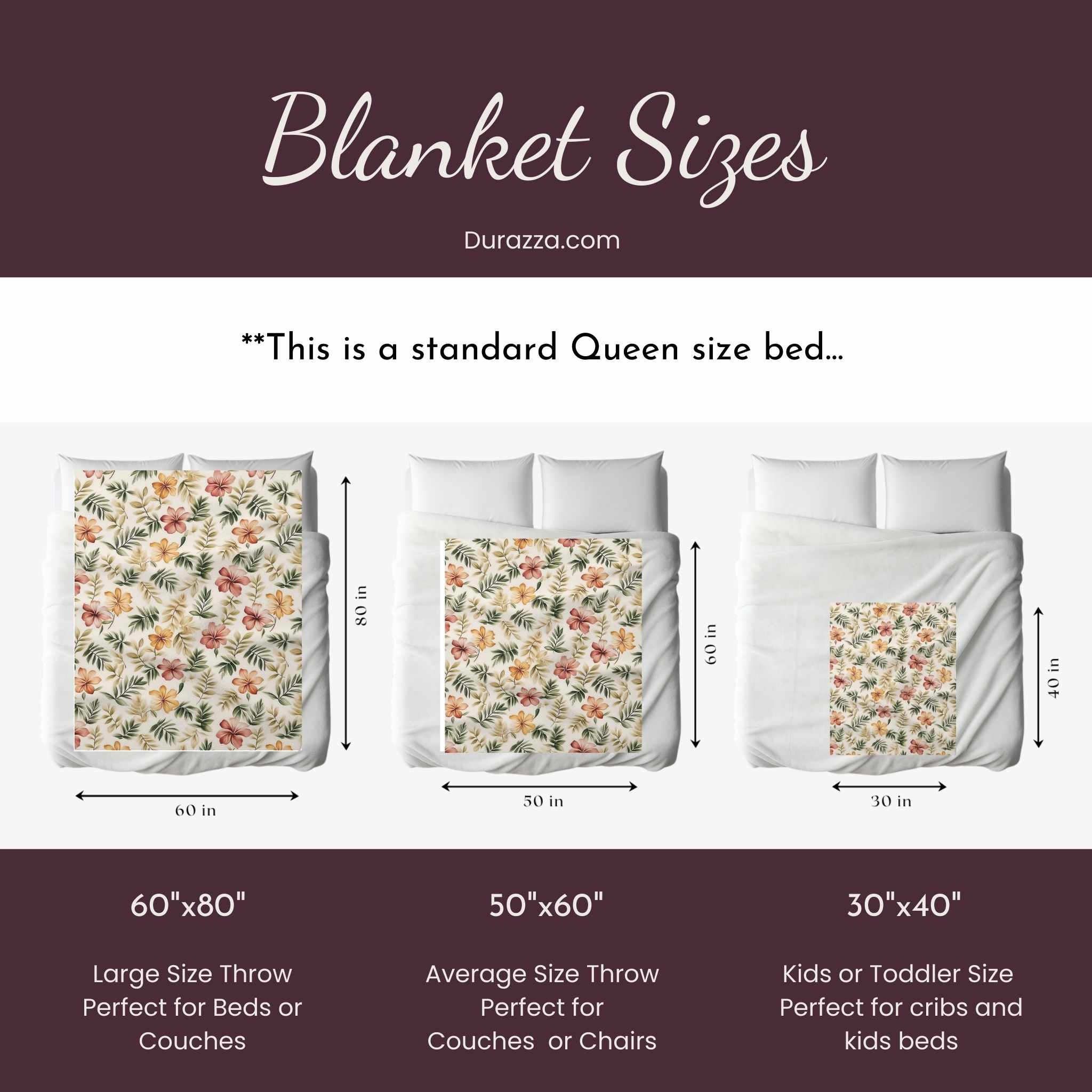 Cottagecore Throw Blanket - Earthy Floral | Meadow Bloom