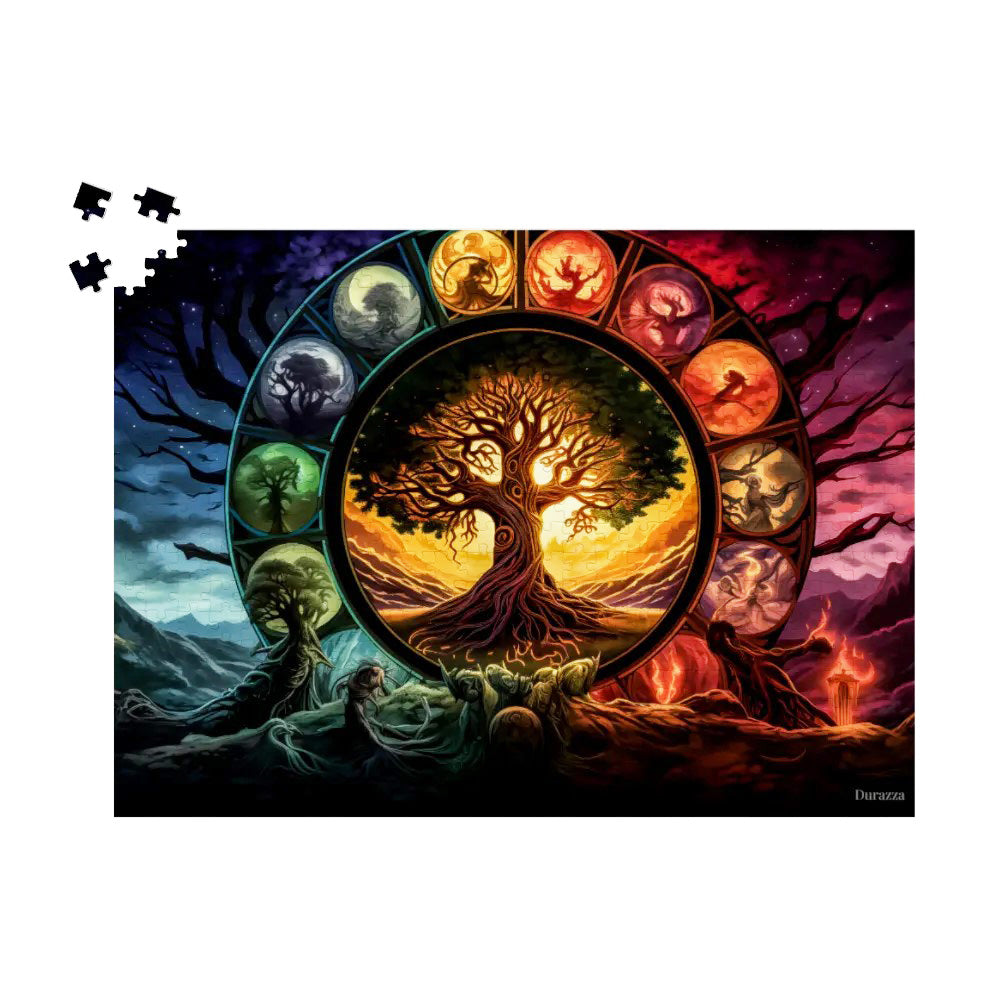 Norse Yggdrasil Jigsaw Puzzle: 500 or 1000 Pieces