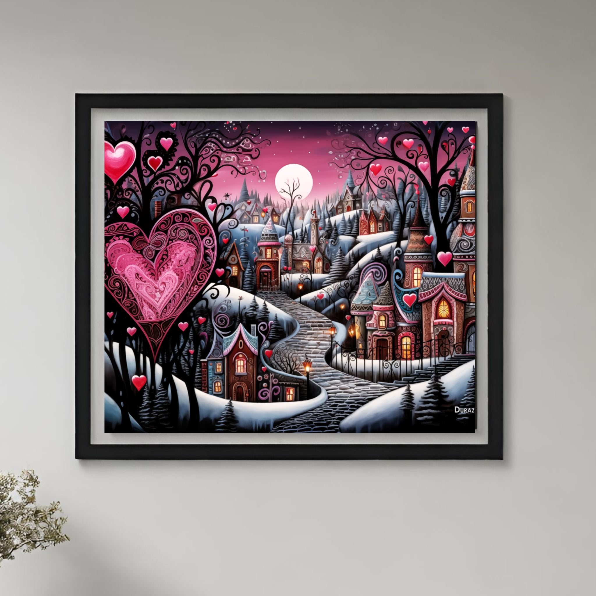 Ornate Gothic Love Wall Art Print