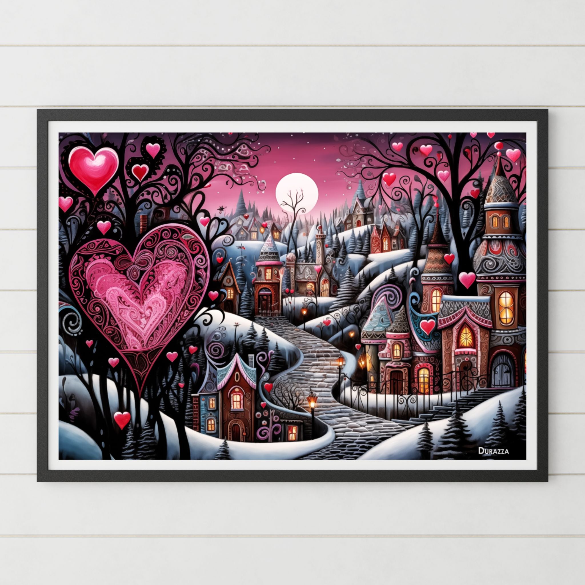 Ornate Gothic Love Wall Art Print