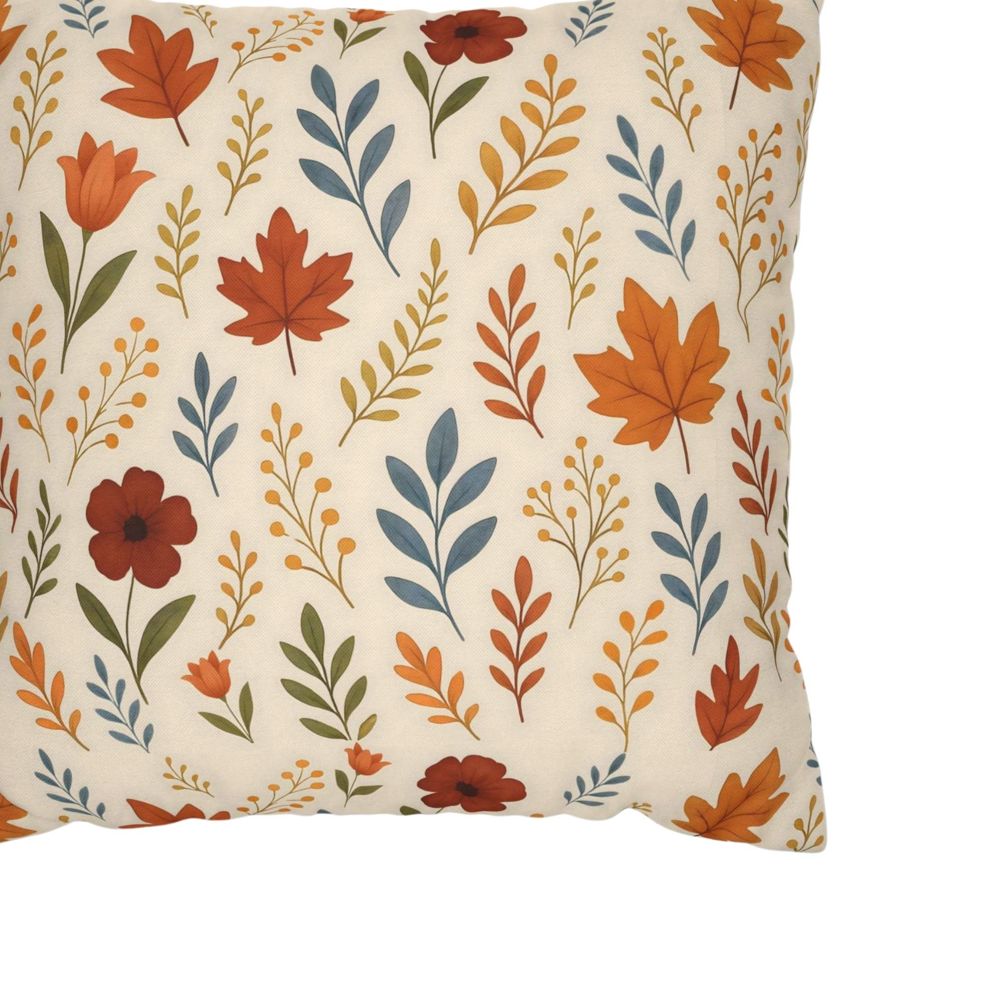 Fall Leaf Pillow Cover 18 or 20 Inch Polyester | Mapleveil – Durazza