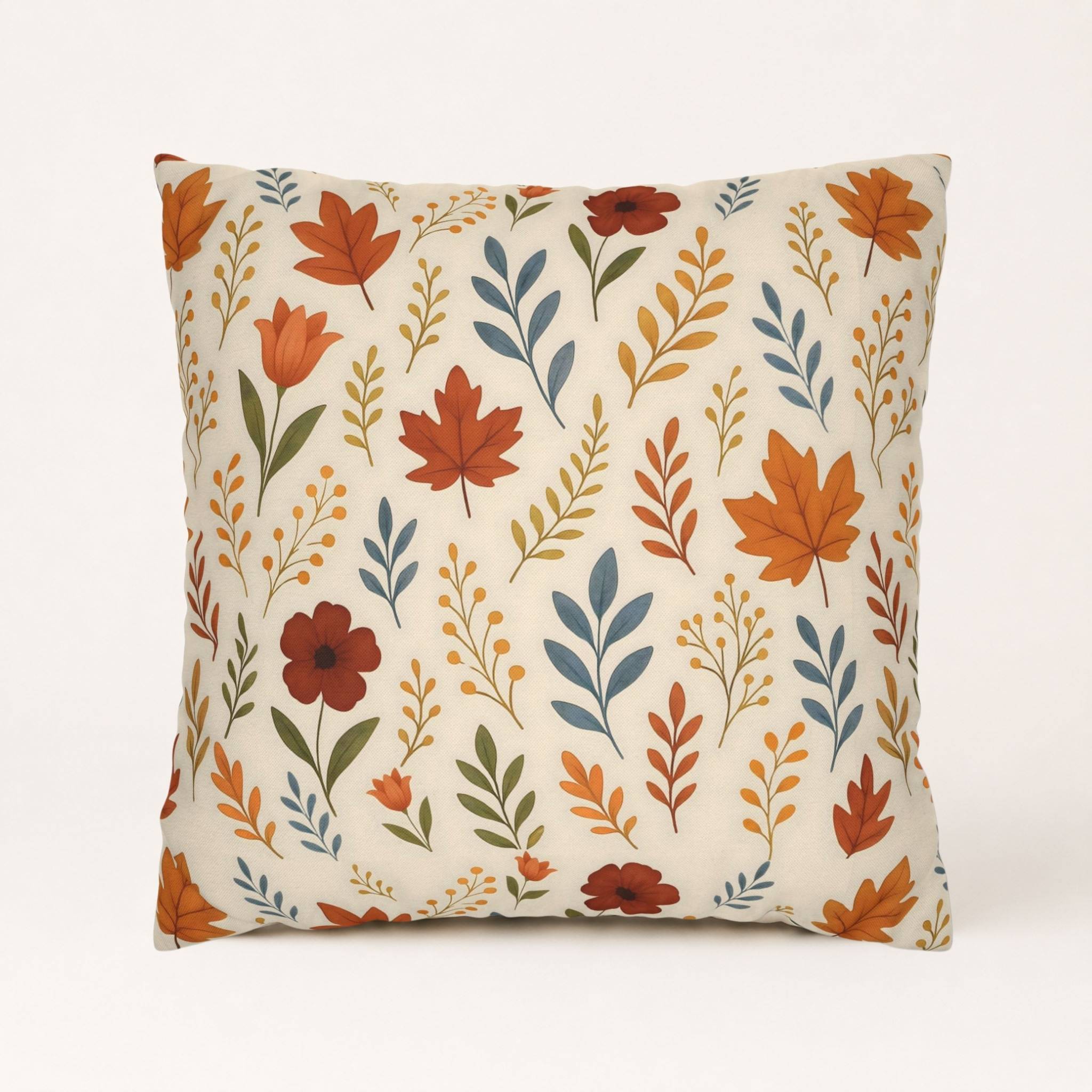 Fall Leaf Pillow Cover 18 or 20 Inch Polyester | Mapleveil – Durazza
