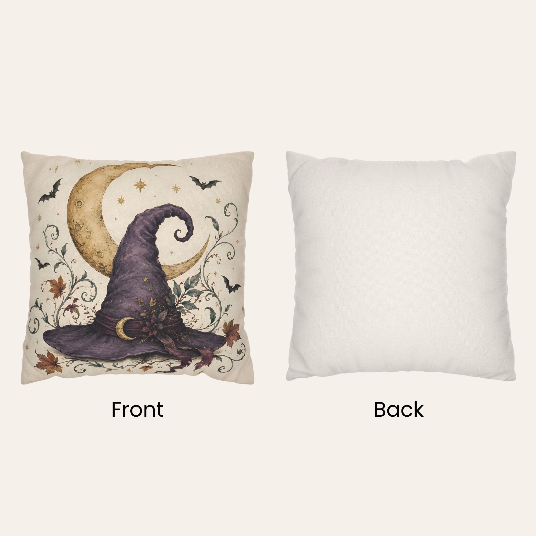 Celestial Witch Hat Throw Pillow, 18–20 Inch | Witchlight Moon