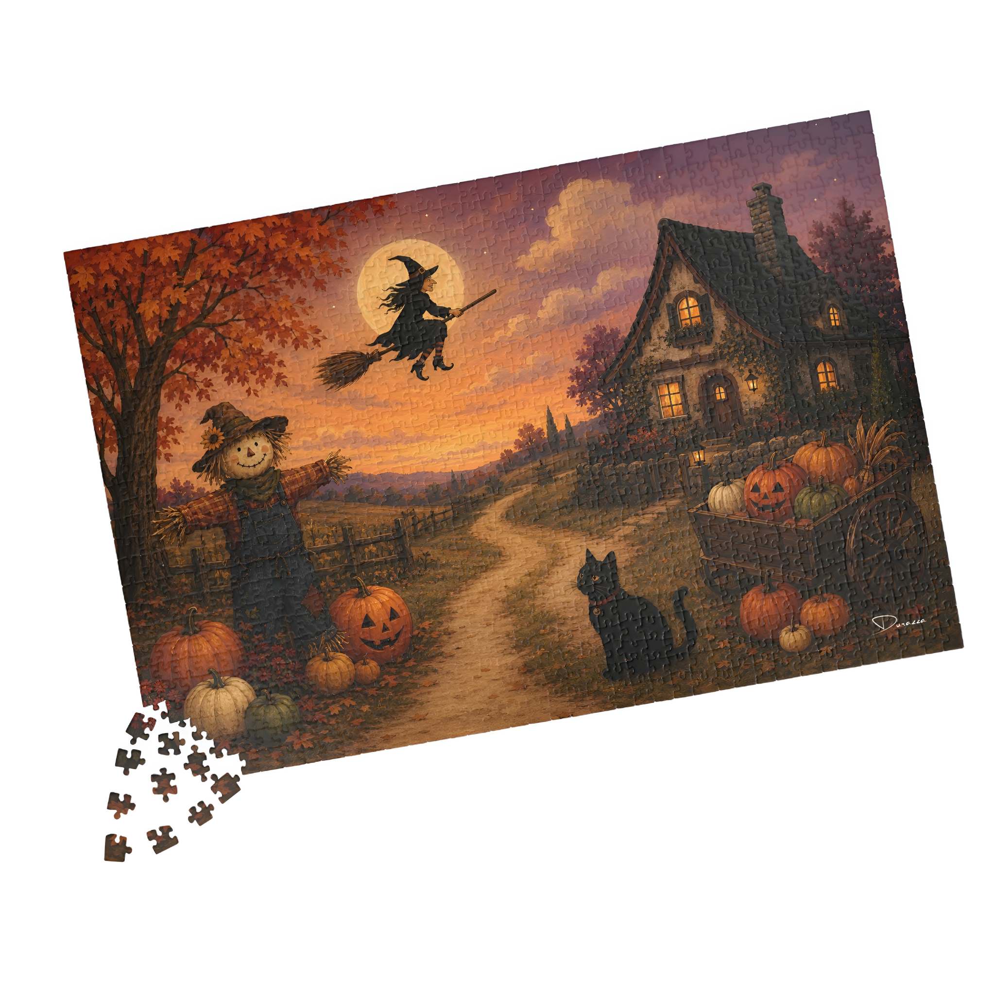 Halloween Scarecrow Jigsaw Puzzle 500/1000 Piece | Witchlight Harvest