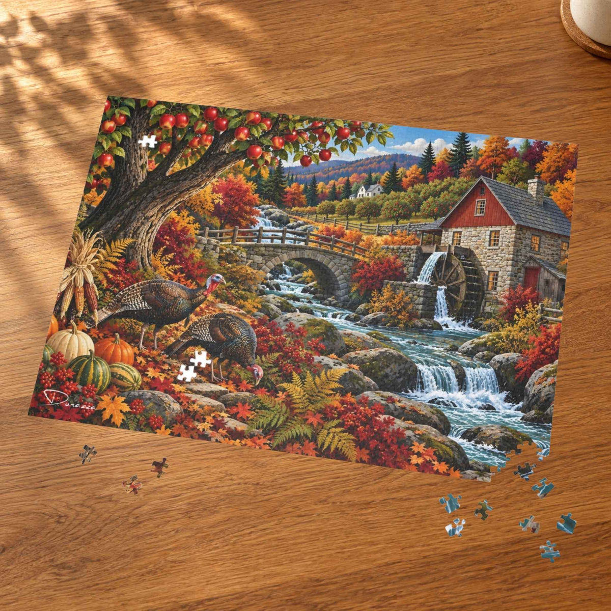 Thanksgiving Turkey Jigsaw Puzzle, 500 or 1000 Pieces | Harvest Mill