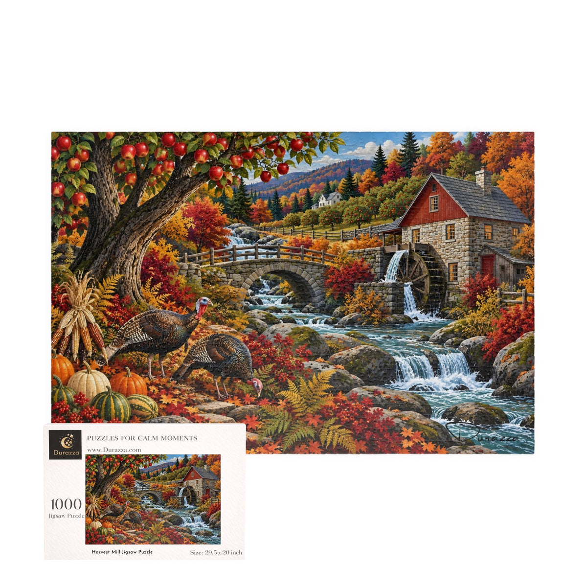 Thanksgiving Turkey Jigsaw Puzzle, 500 or 1000 Pieces | Harvest Mill