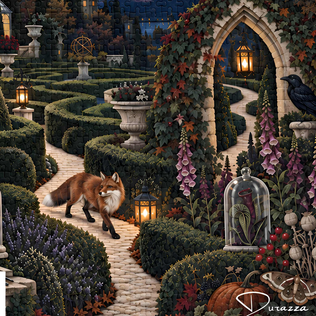 Secret Garden Jigsaw Puzzle, 500/1000 Pieces | Moonlit Herbarium