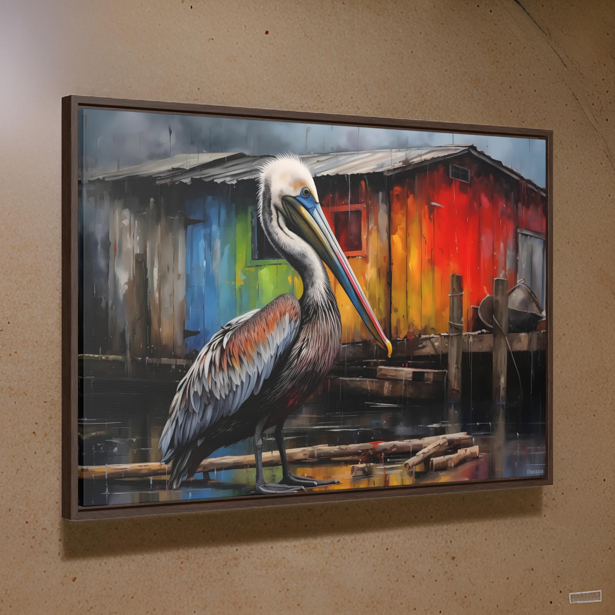 Pelican Paradise Wall Art: Whimsical Coastal Artwork