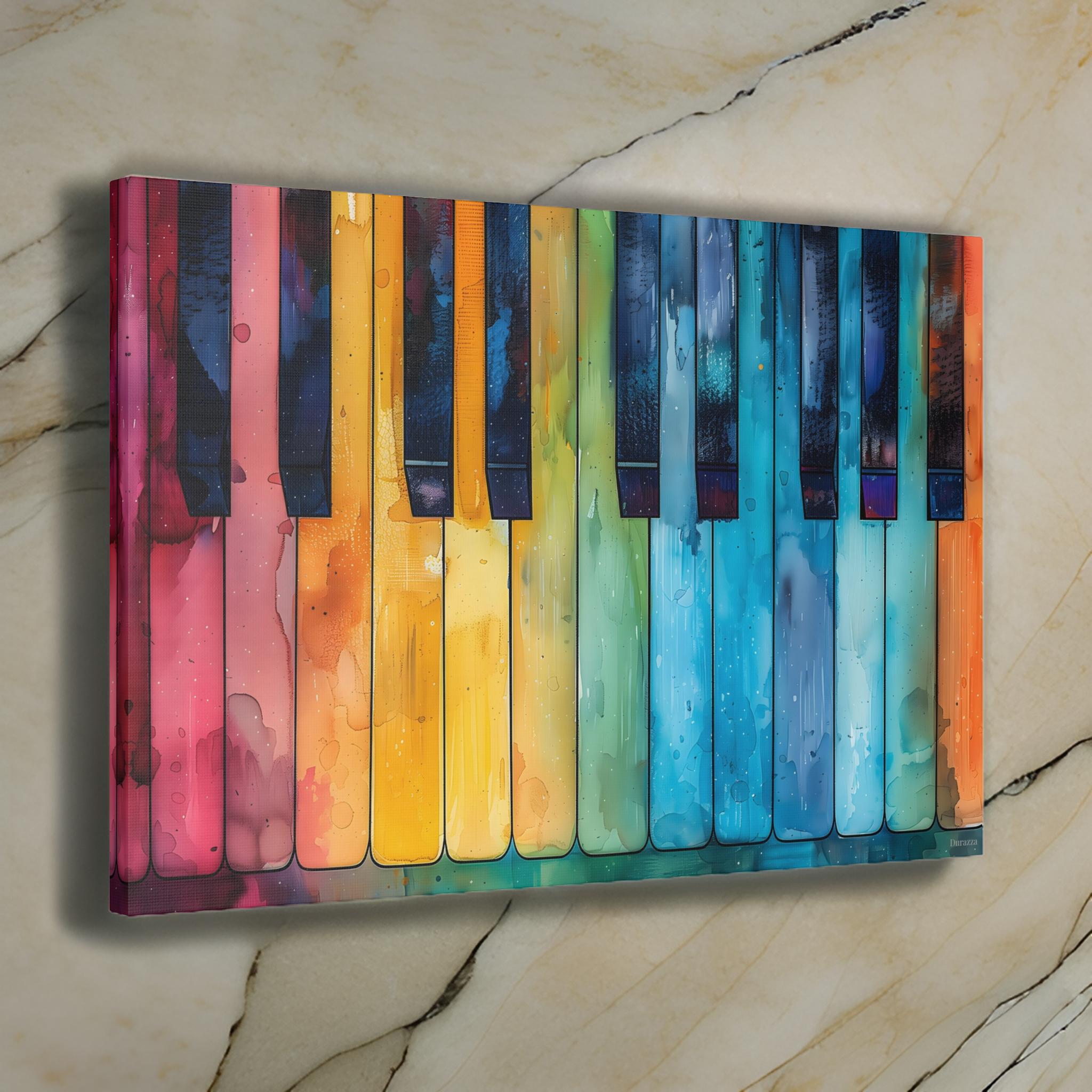 Piano Splash Wall Art: Watercolor Musical
