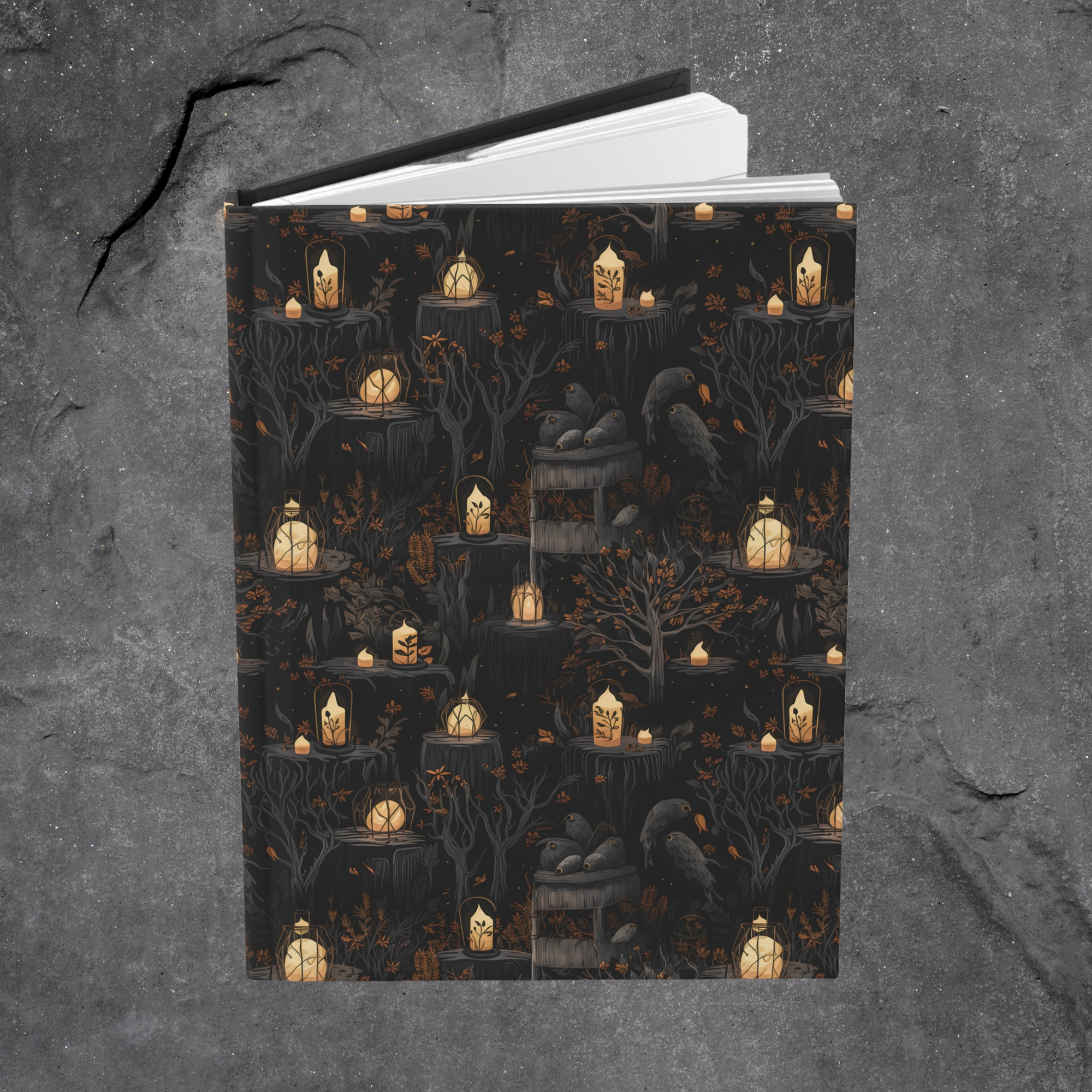 Ravenous Woods Hardcover Notebook, 8 x 6 inch