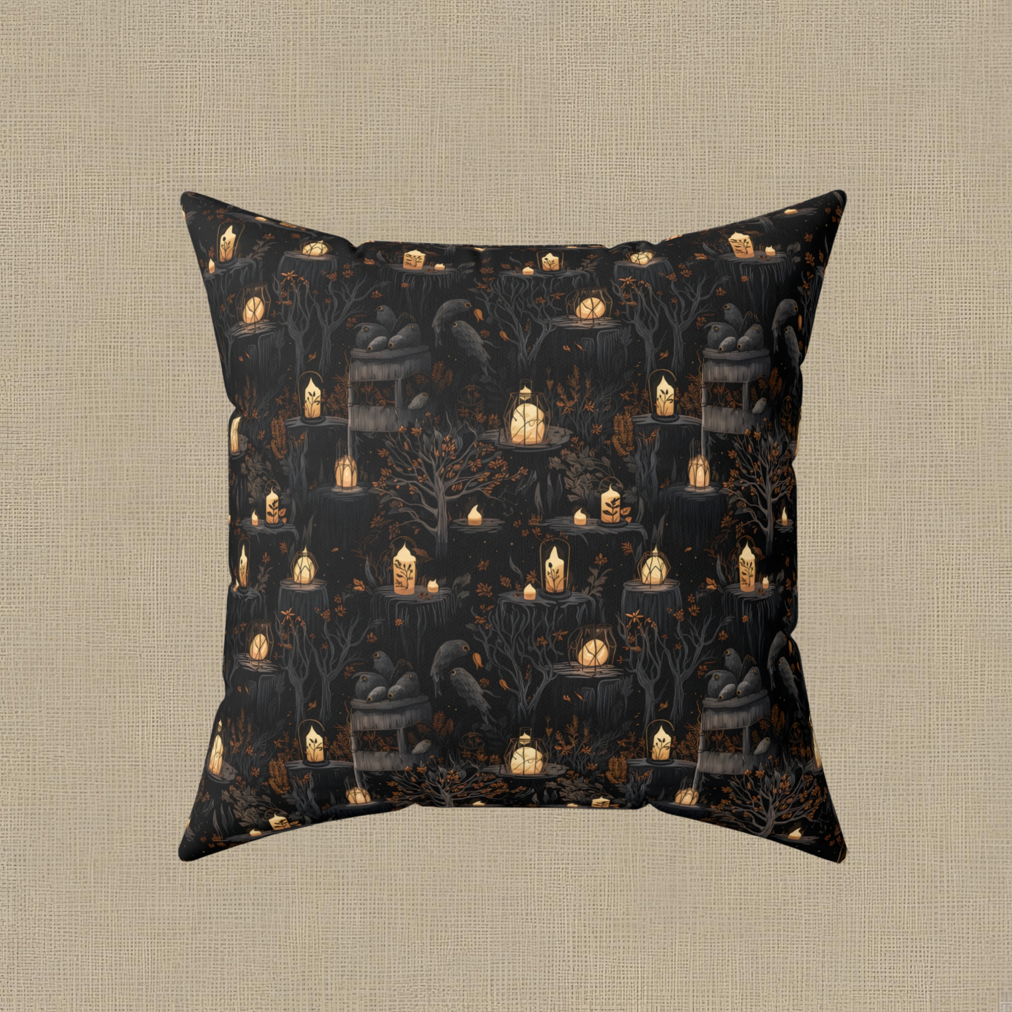 Ravenous Woods Faux Suede Pillow or Pillow Cover
