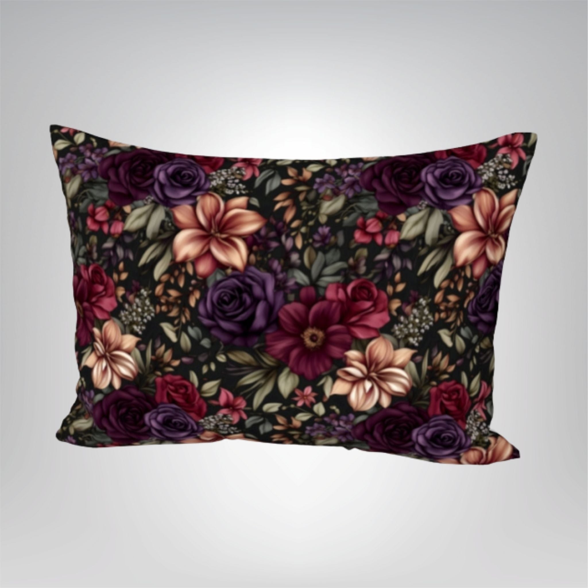 Gothic Floral Duvet Cover – Moody Bedding | Midnight Bloom