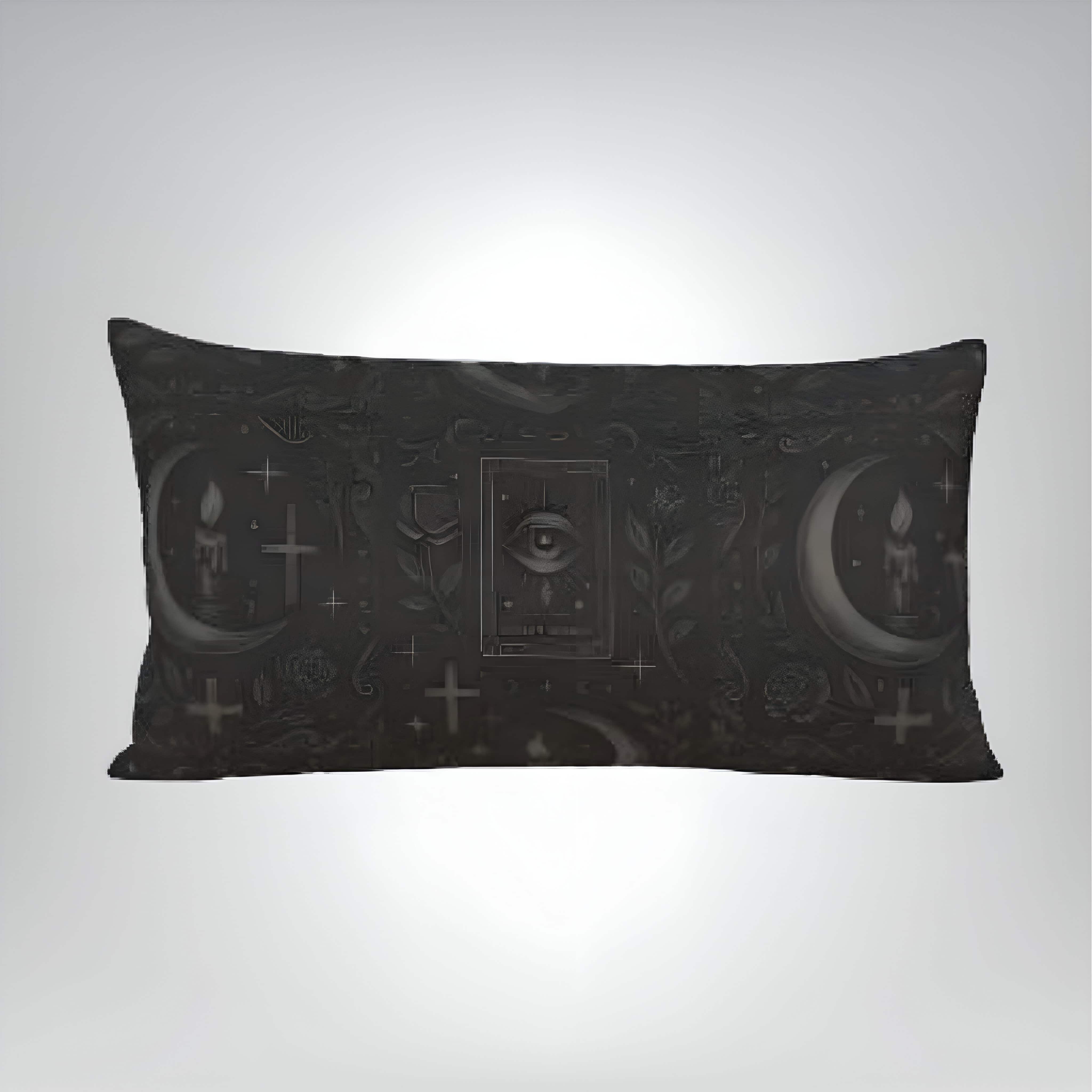 Gothic Black Duvet Cover – Sacred Pattern Bedding | Hexhaven
