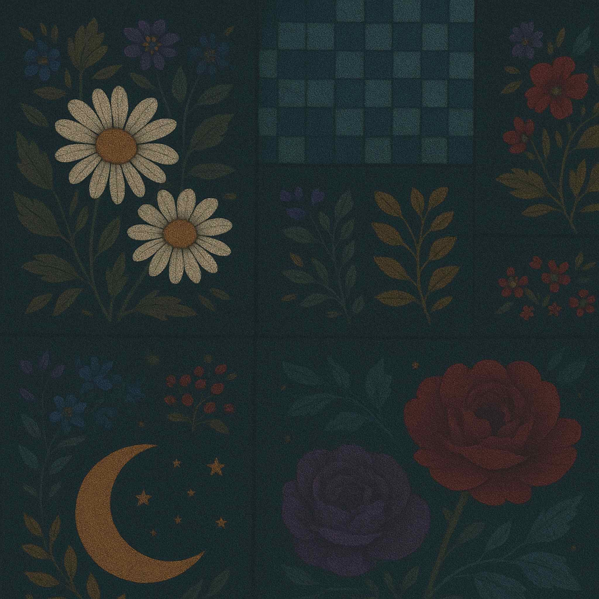 Cottagecore Patchwork Blanket – Celestial Garden | Shadowfern