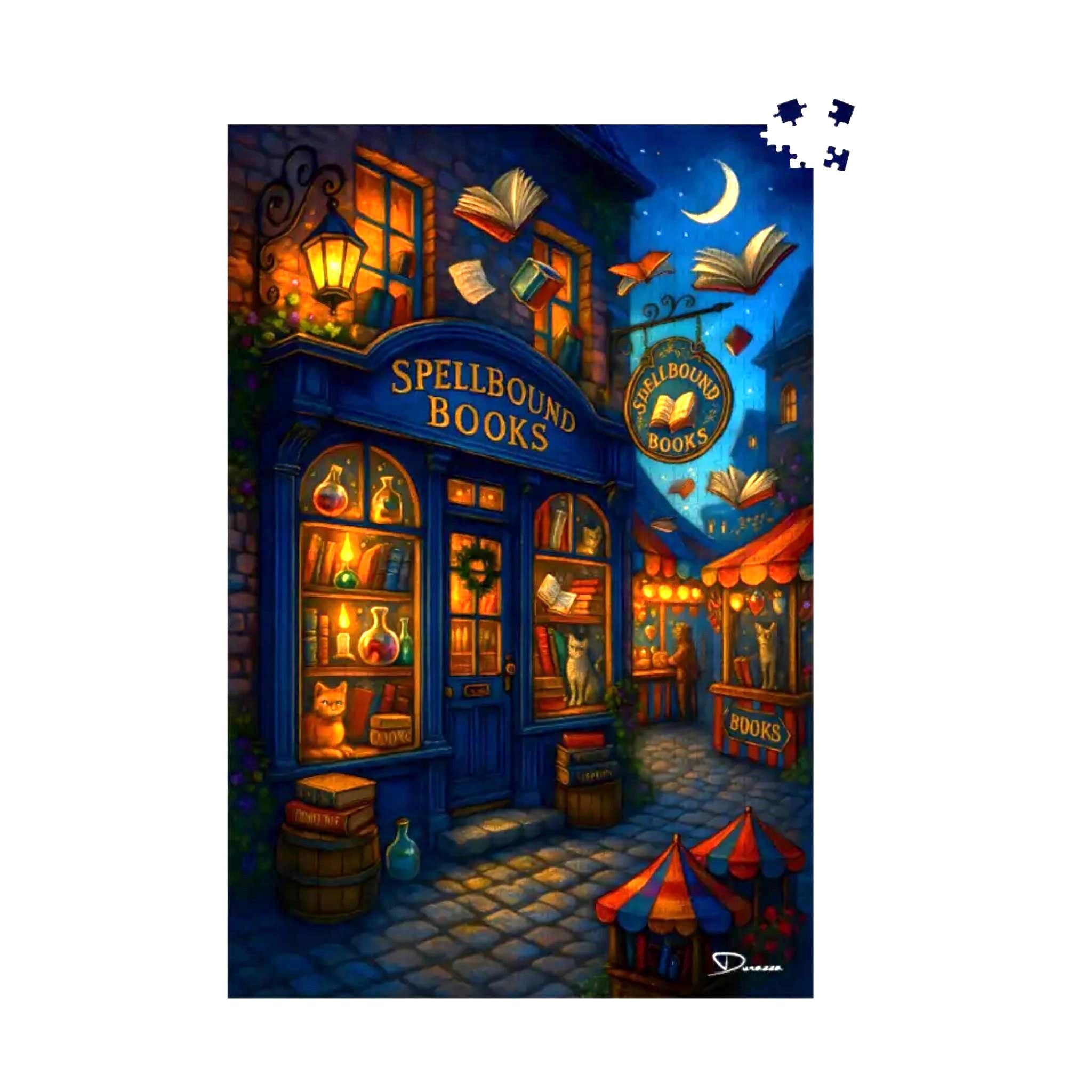 Whimsical Bookshop Puzzle – Witchy Store | Spellbound Books