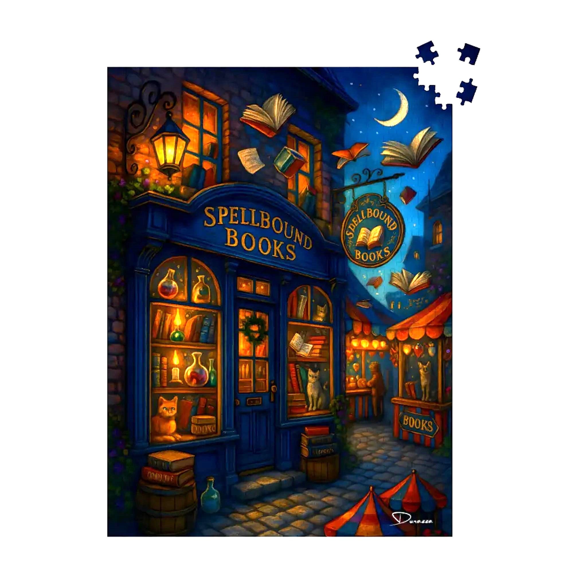 Whimsical Bookshop Puzzle – Witchy Store | Spellbound Books