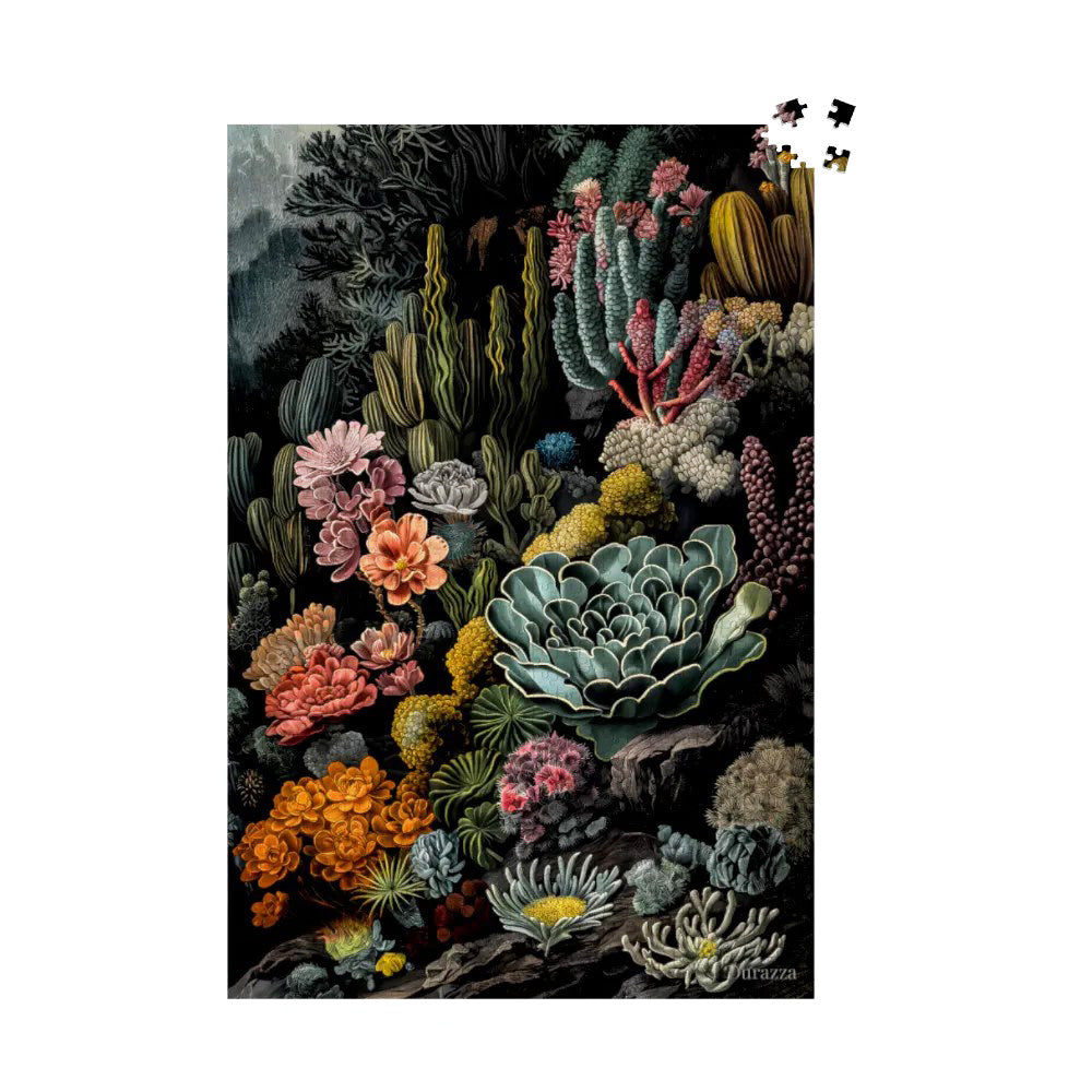 Spiky Serenity Succulent Jigsaw Puzzle: 500 or 1000 Piece