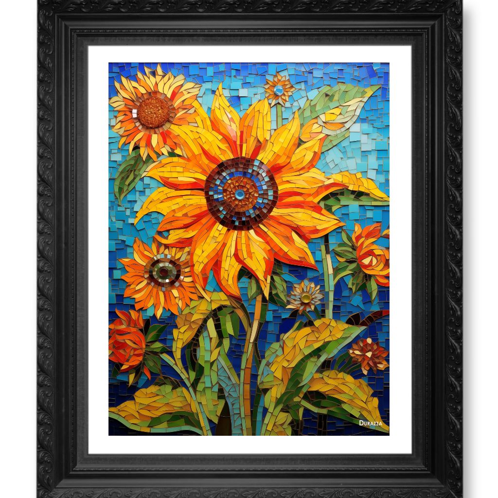 Sunflower Mosaic Wall Art Print