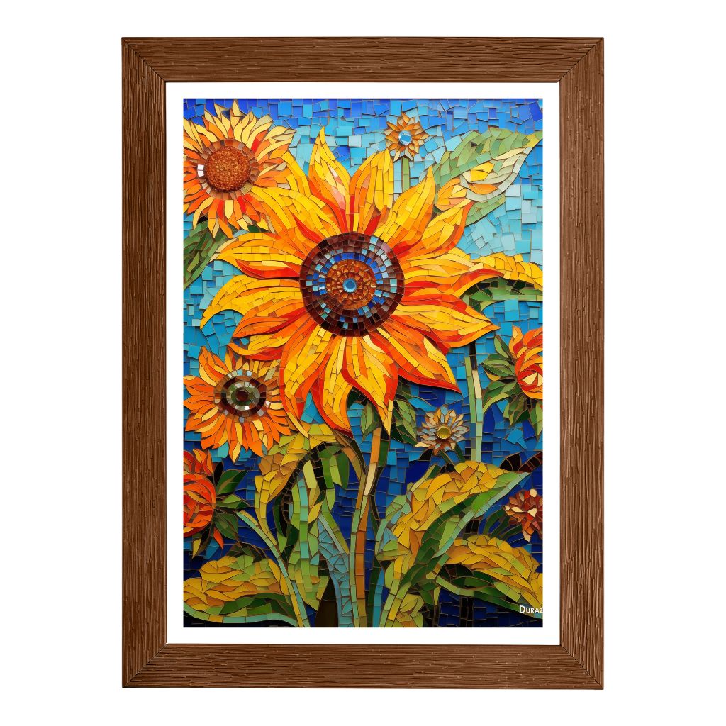 Sunflower Mosaic Wall Art Print