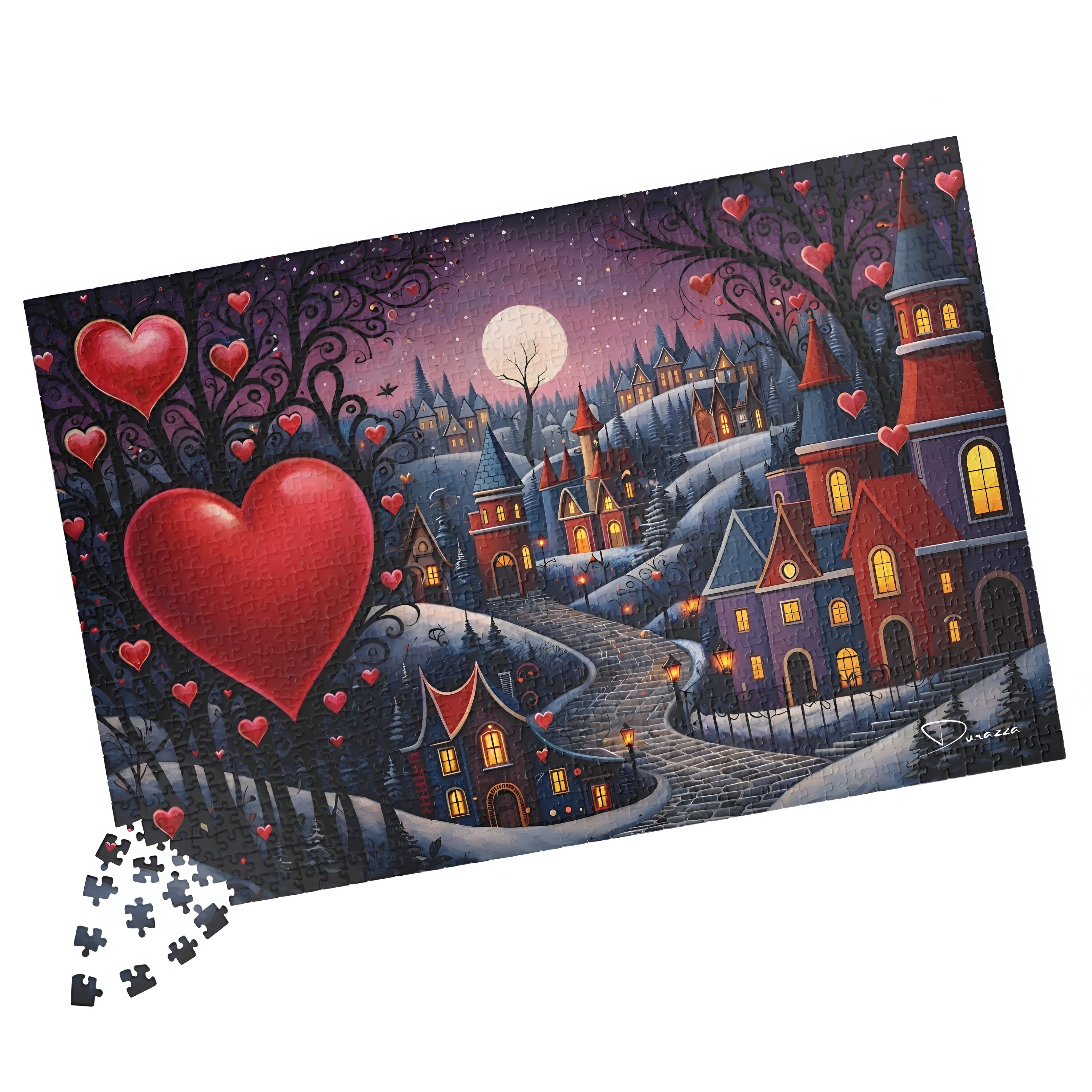 Romantic Goth Jigsaw Puzzle 500 / 1000 piece - Ornate Love | Durazza