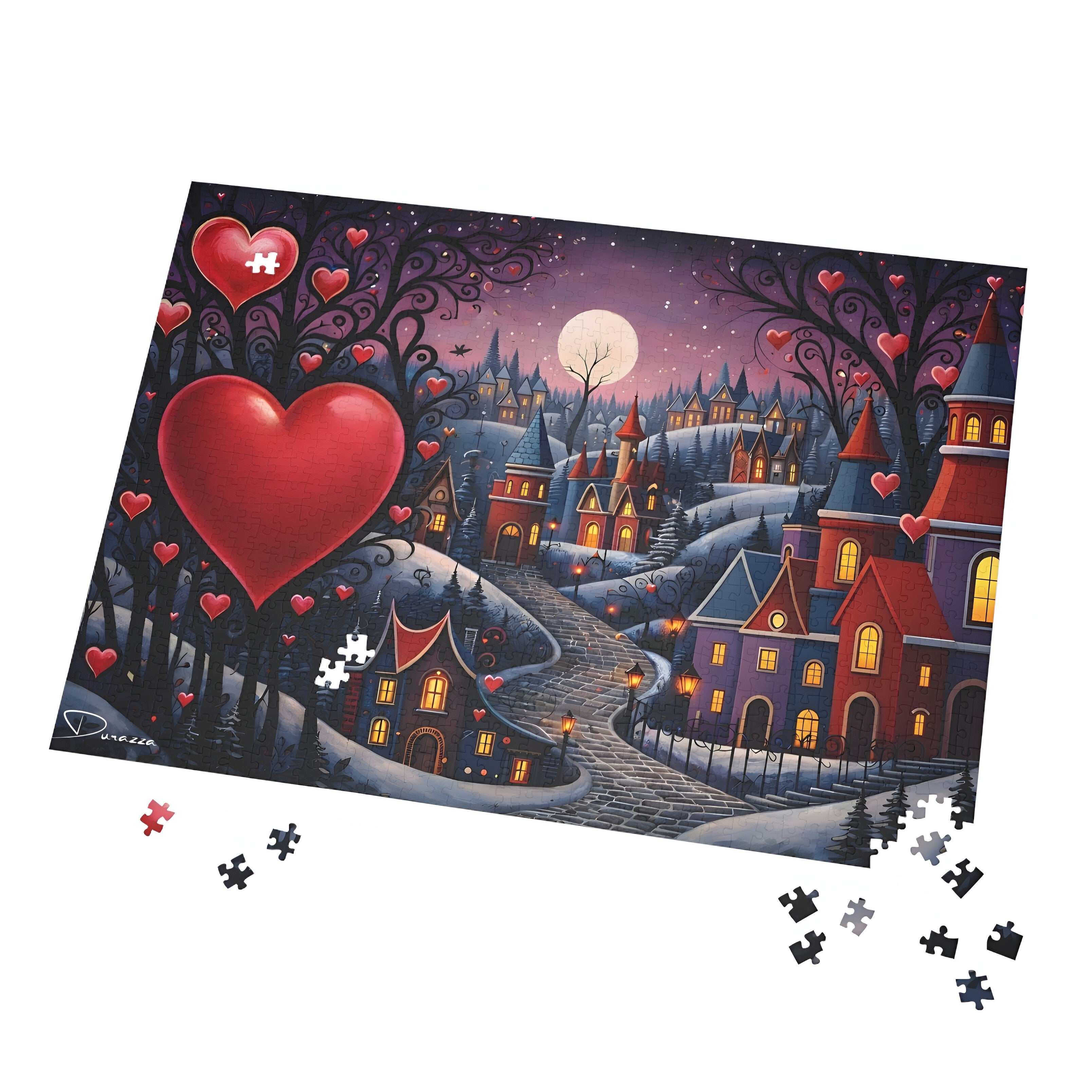 Romantic Goth Jigsaw Puzzle 500 / 1000 piece - Ornate Love | Durazza