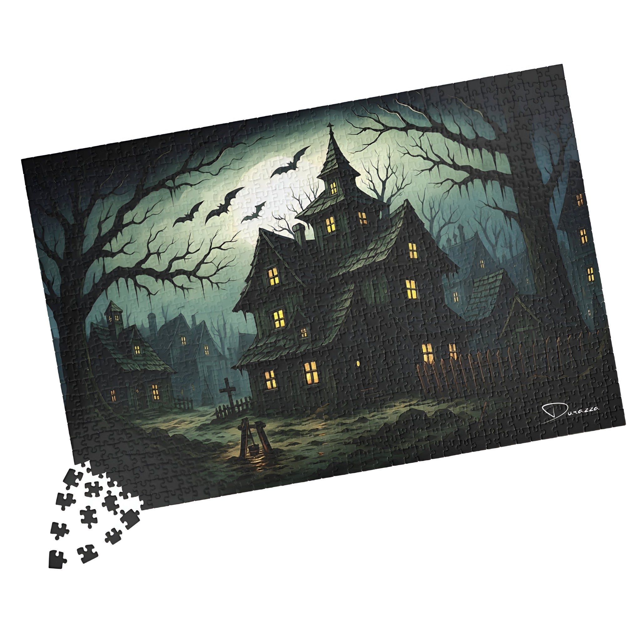 Haunted House Gothic Jigsaw Puzzle in 500 Piece | Durazza