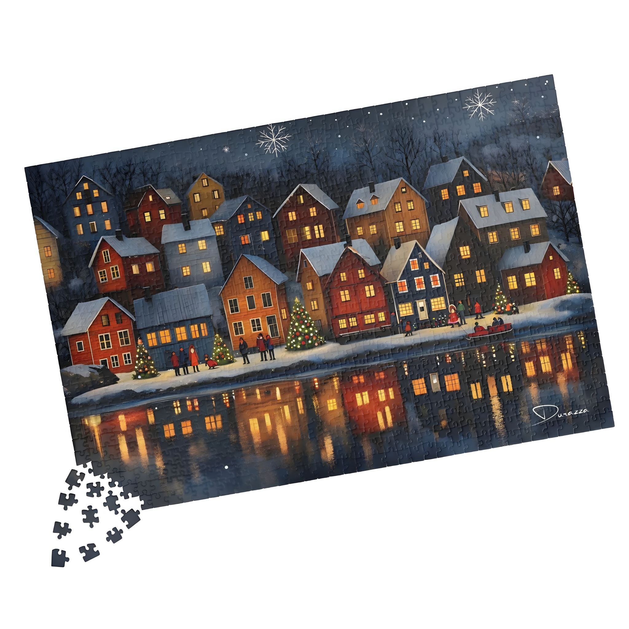 Norwegian Holiday Night Jigsaw Puzzle – 500 or 1000 | Durazza