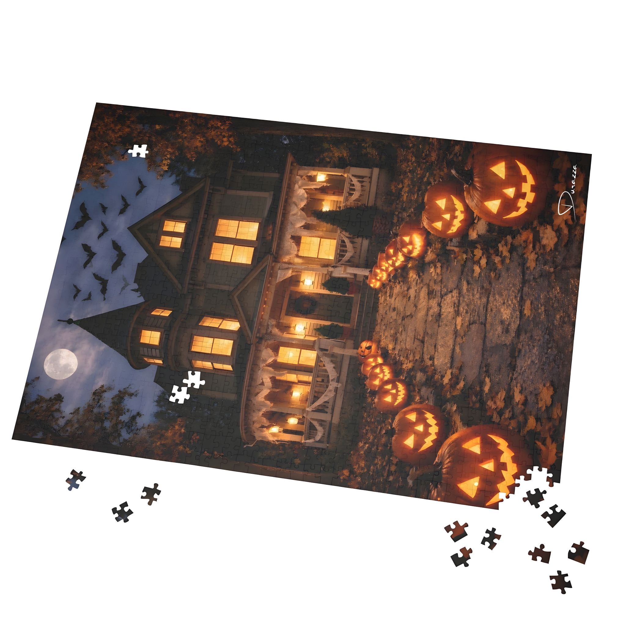 Halloween Gothic Jigsaw Puzzle – 500 or 1000 Pieces | Batty Manor | Durazza