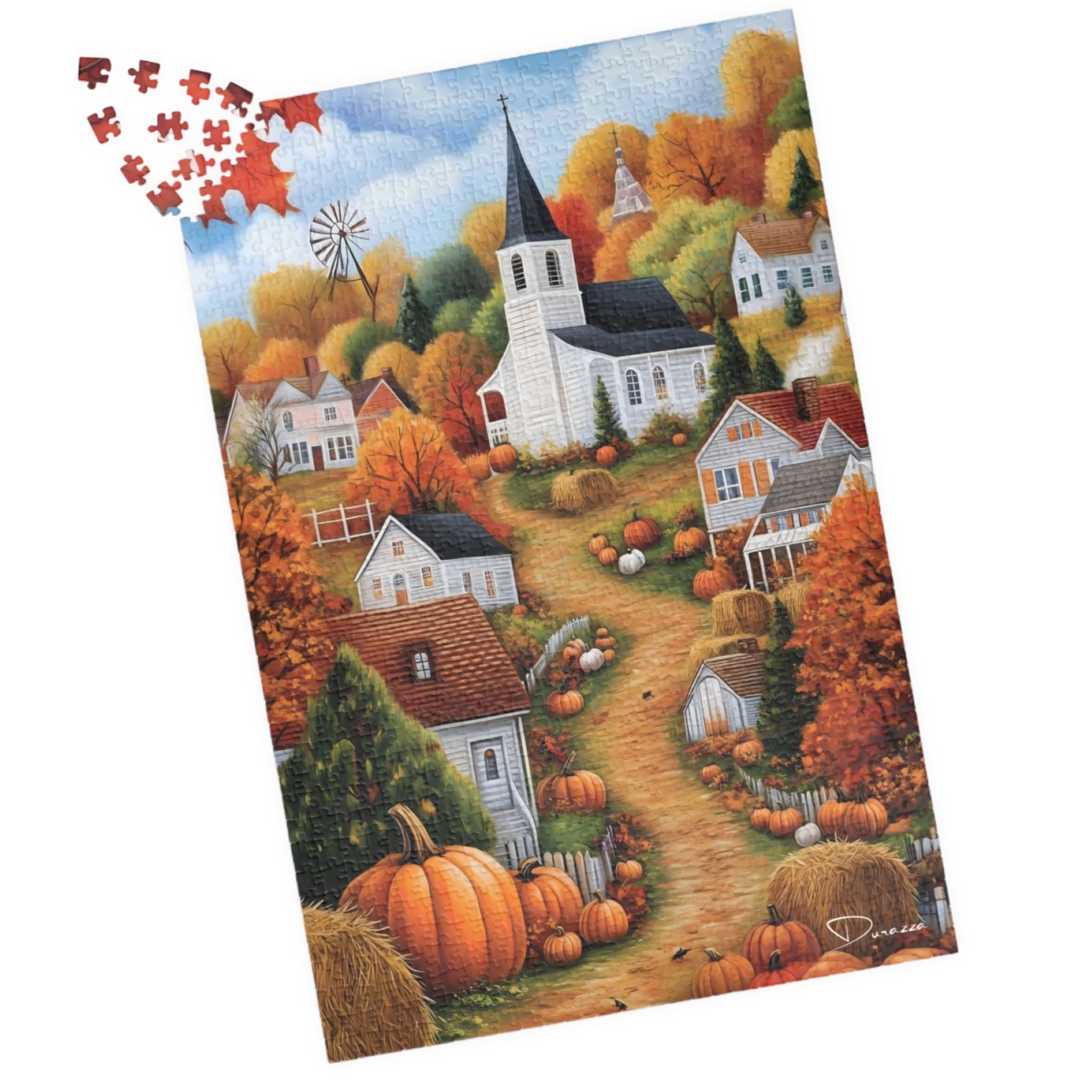 Autumn Harvest Jigsaw Puzzle 500 or 1000 Piece | Harvest Glow – Durazza