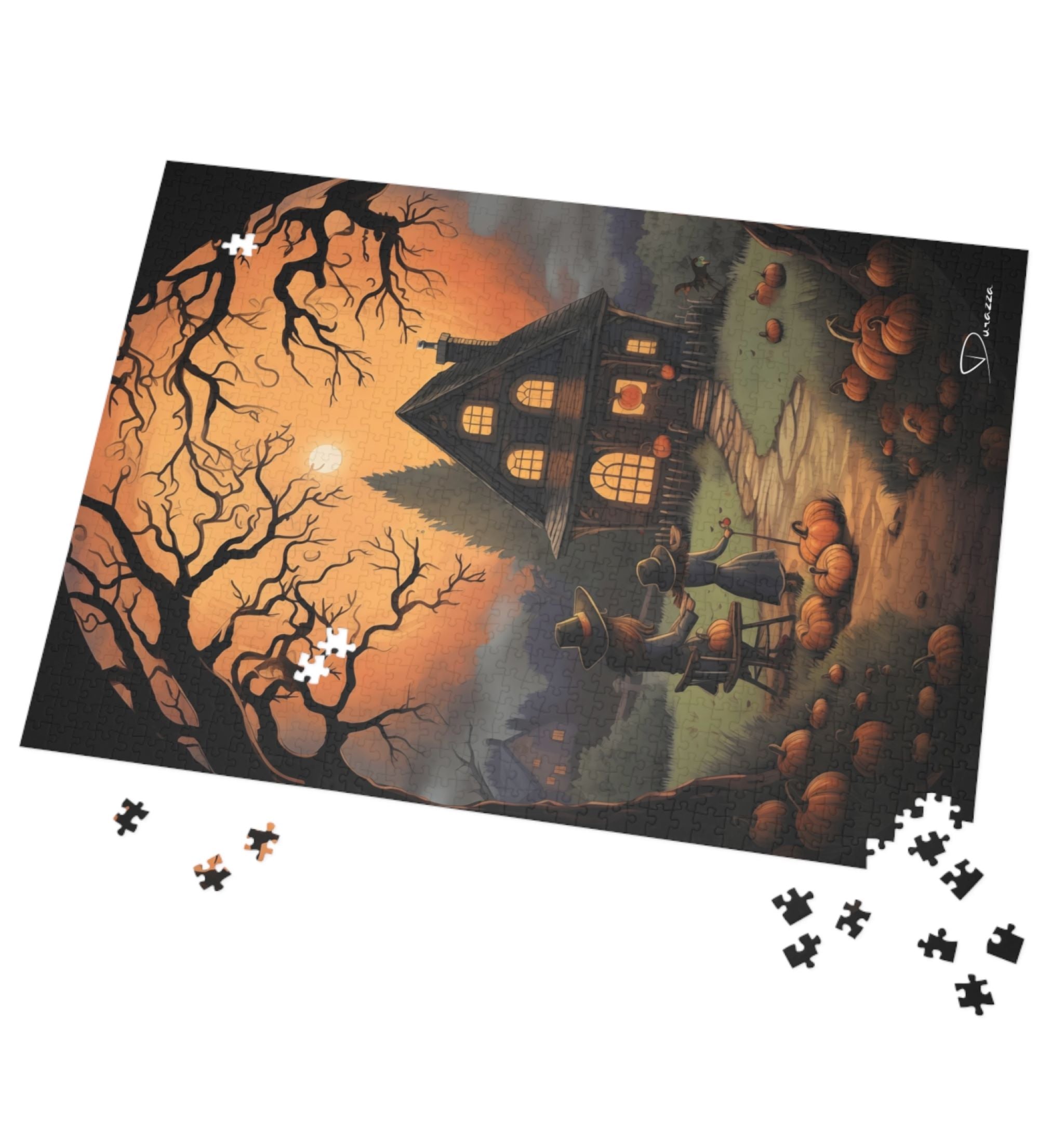 Pumpkin Cottage Jigsaw Puzzle 500 Piece – Pumpkin Ridge Cottage | Durazza