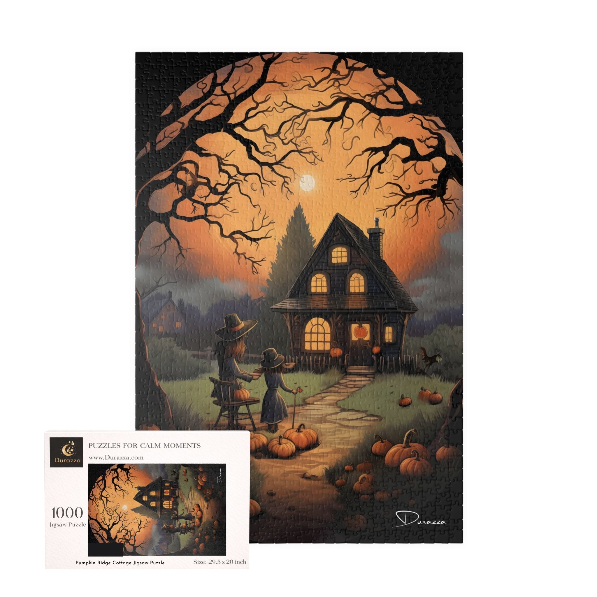 Pumpkin Cottage Jigsaw Puzzle 500 Piece – Pumpkin Ridge Cottage | Durazza