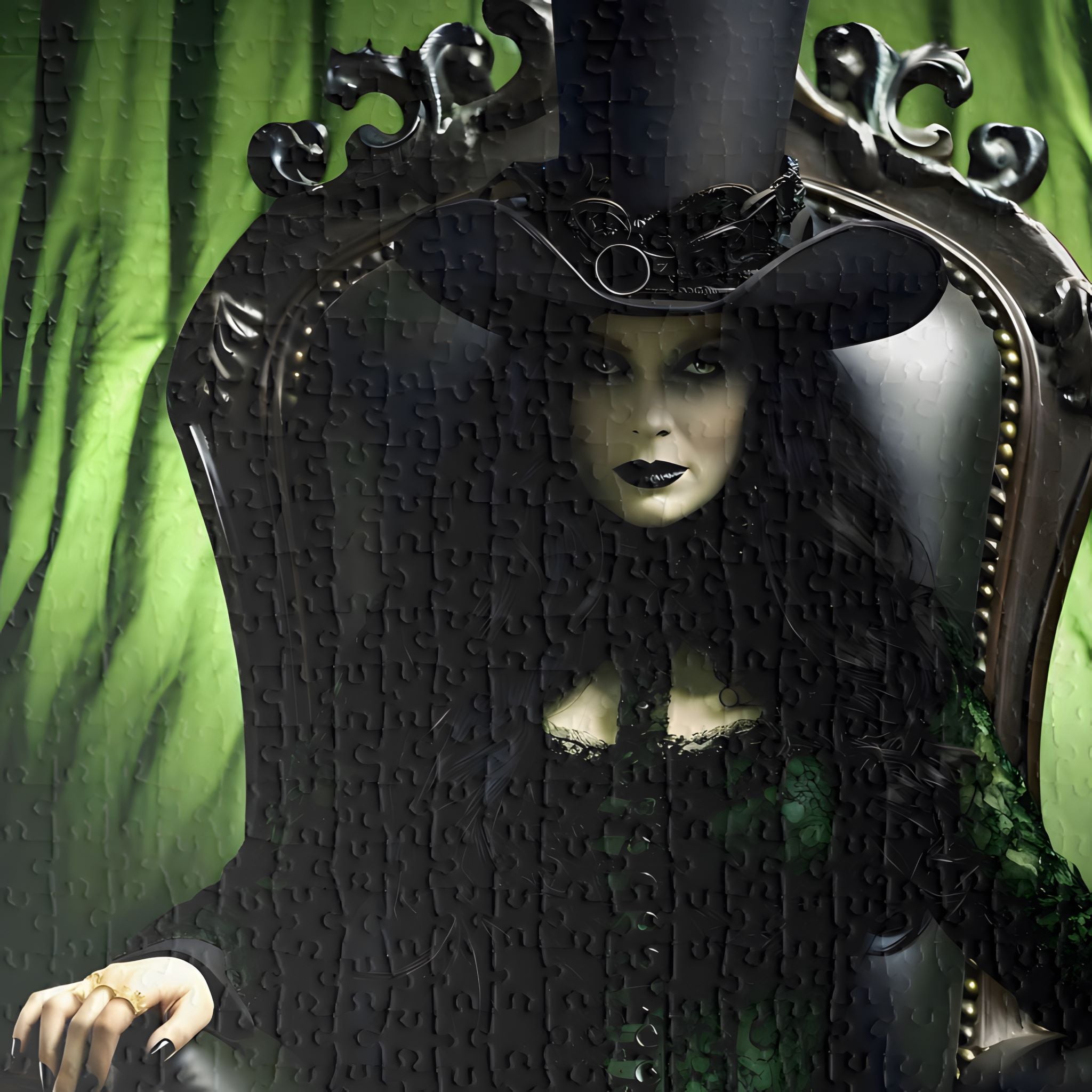 Victorian Gothic Witch Jigsaw Puzzle 500/1000 Piece | Durazza