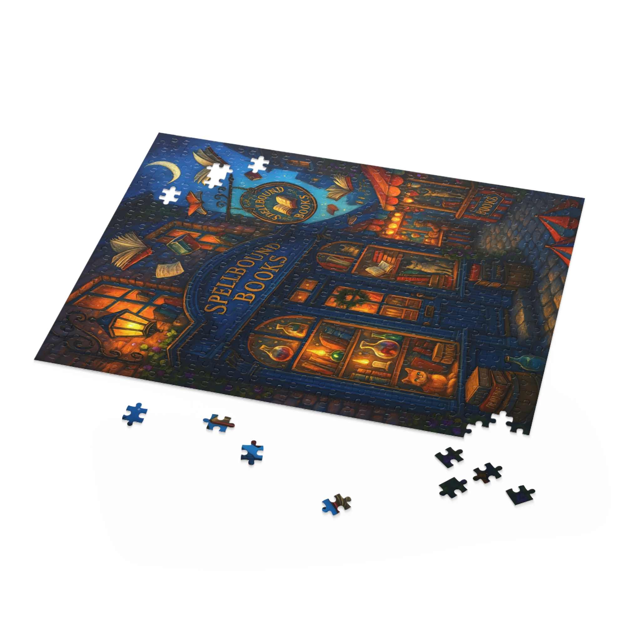 Whimsical Bookshop Puzzle – Witchy Store | Spellbound Books