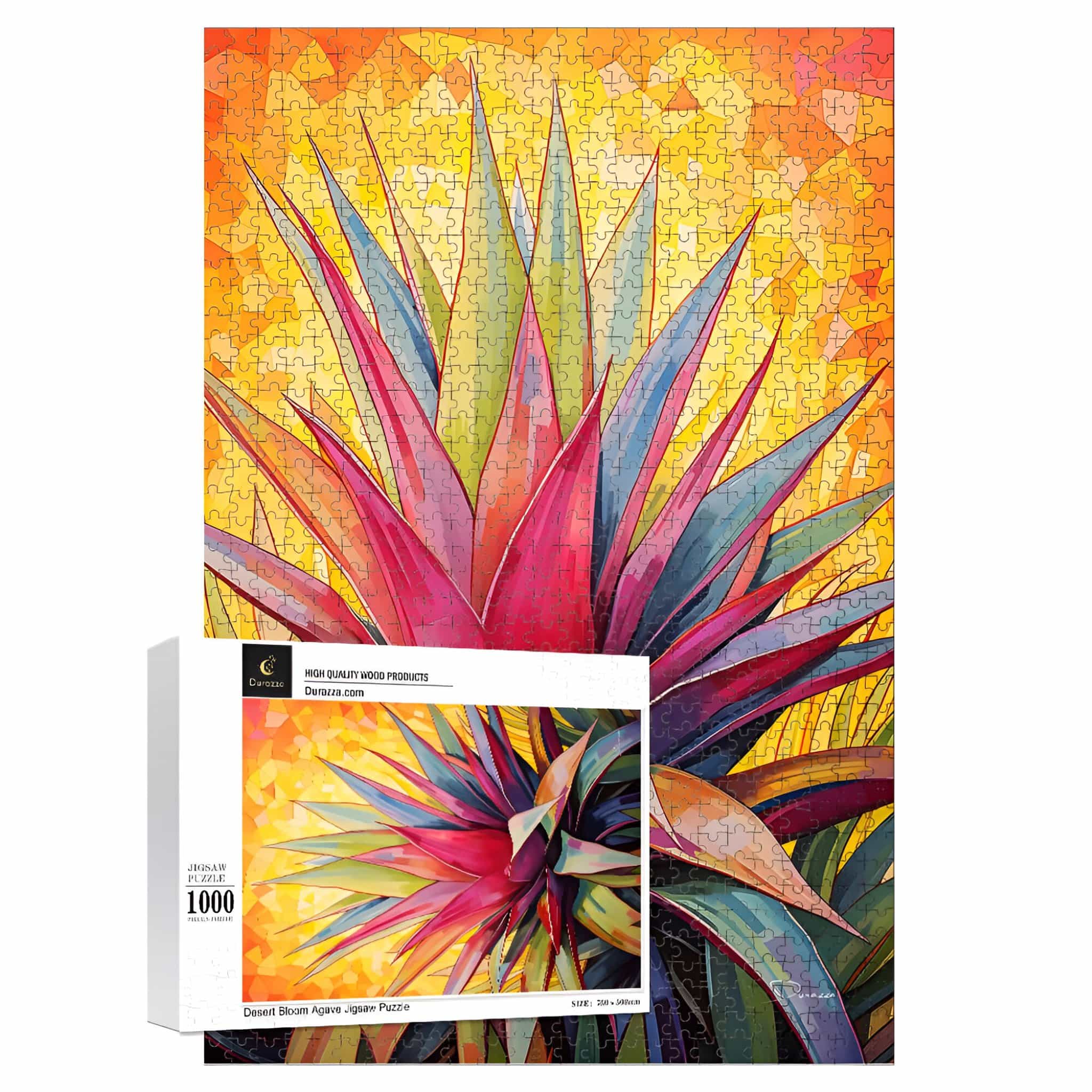Desert Bloom Agave Jigsaw Puzzle: 500 or 1000 Piece Puzzle