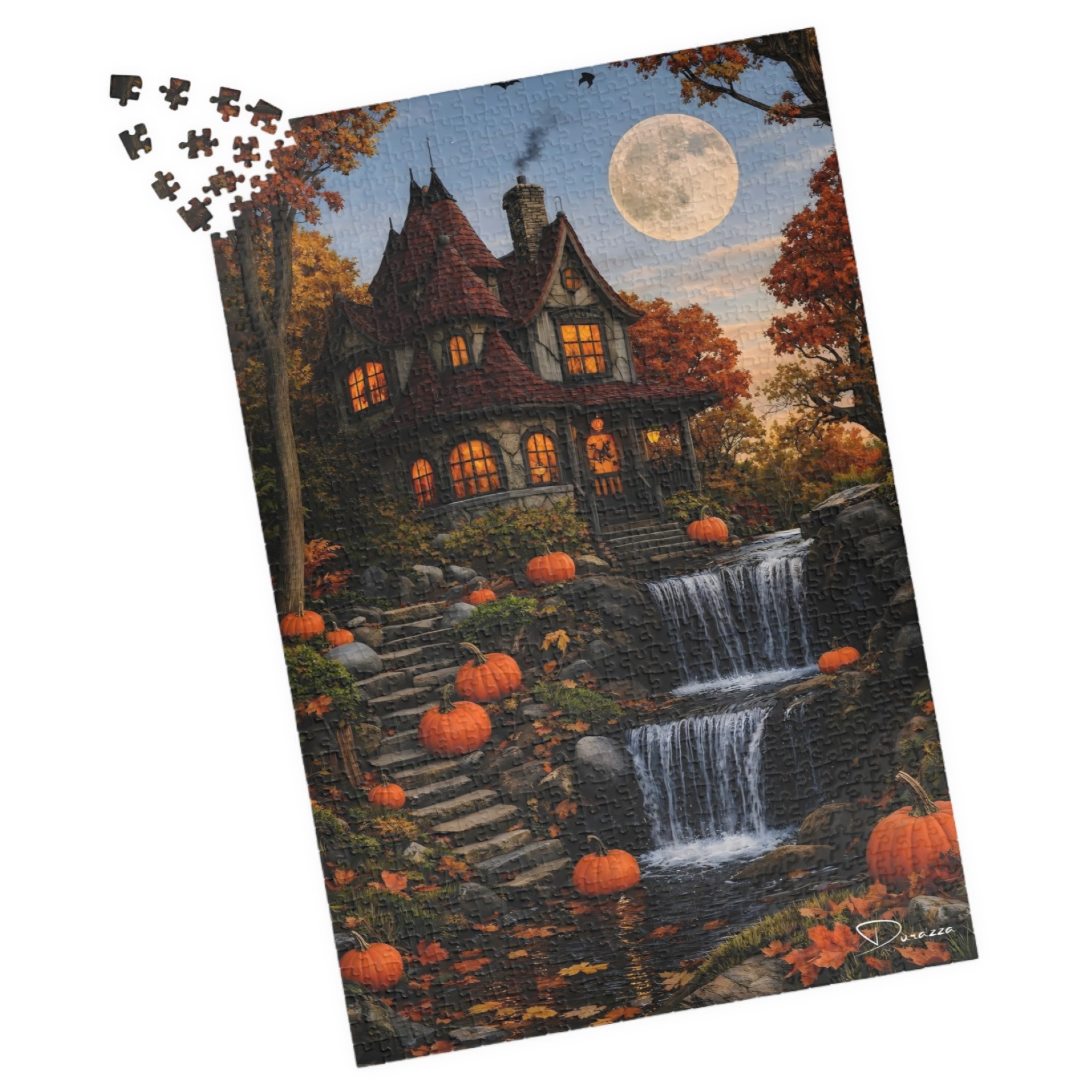 Victorian Autumn Manor Jigsaw Puzzle 1000 Piece – Harvestfall Manor | Durazza