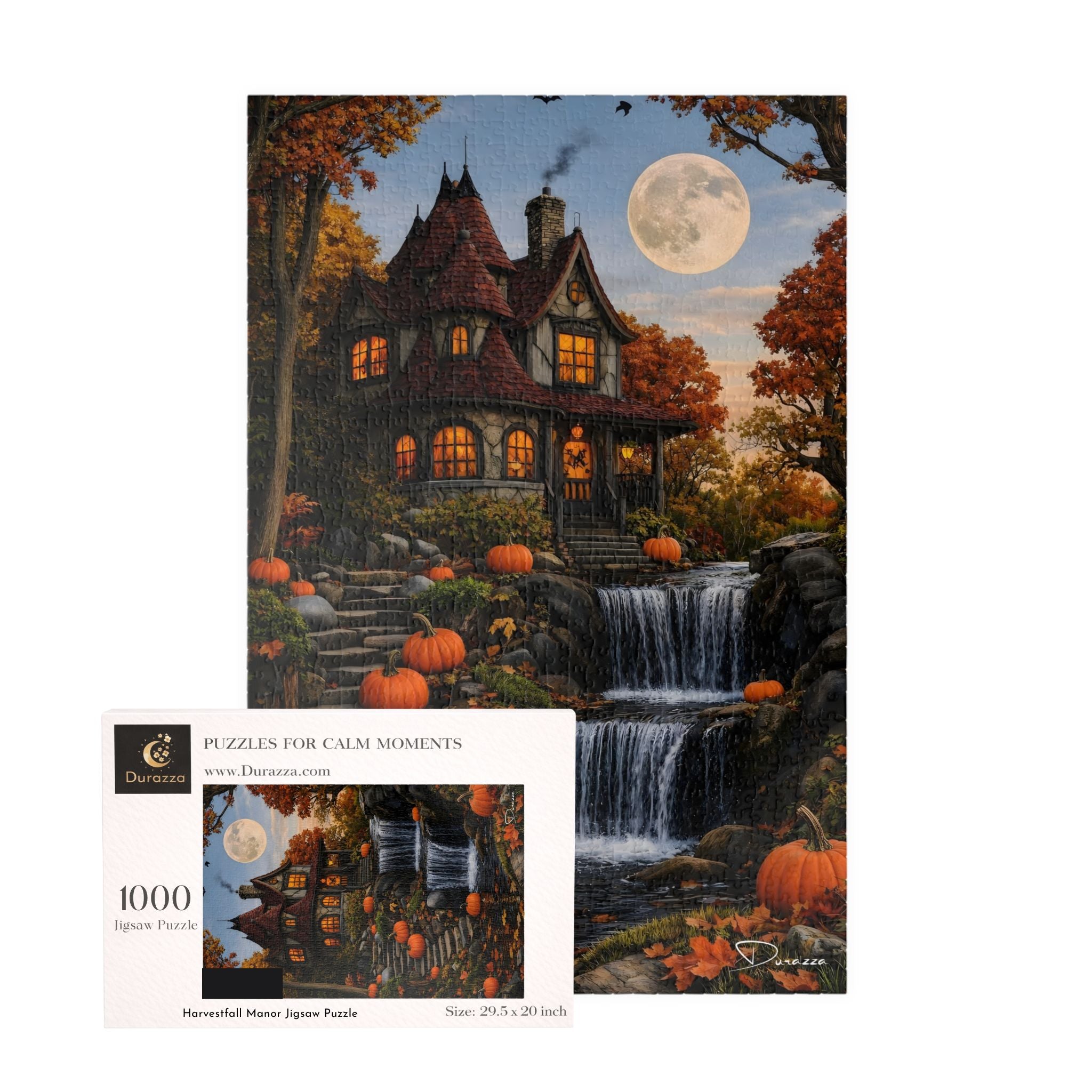 Victorian Autumn Manor Jigsaw Puzzle 1000 Piece – Harvestfall Manor | Durazza
