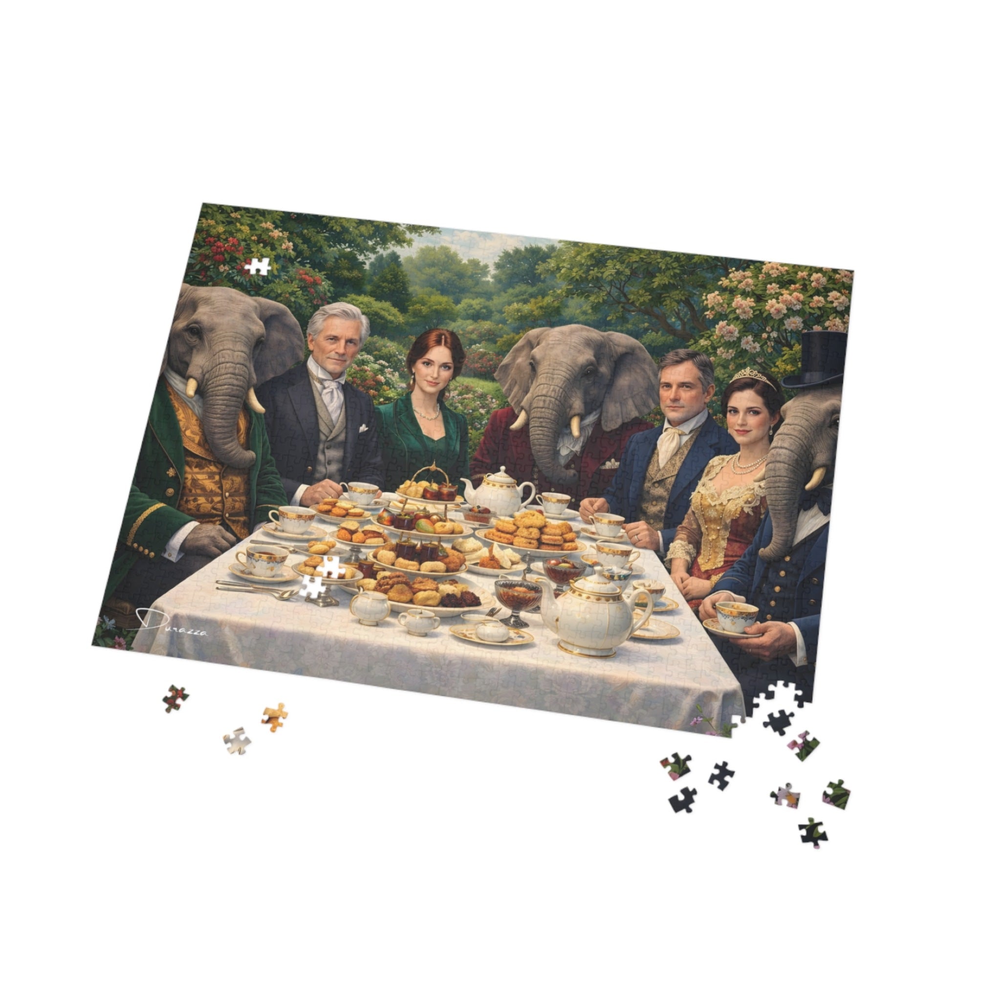 Peculiar Tea Party Jigsaw Puzzle – 500 or 1000 Pieces | Durazza
