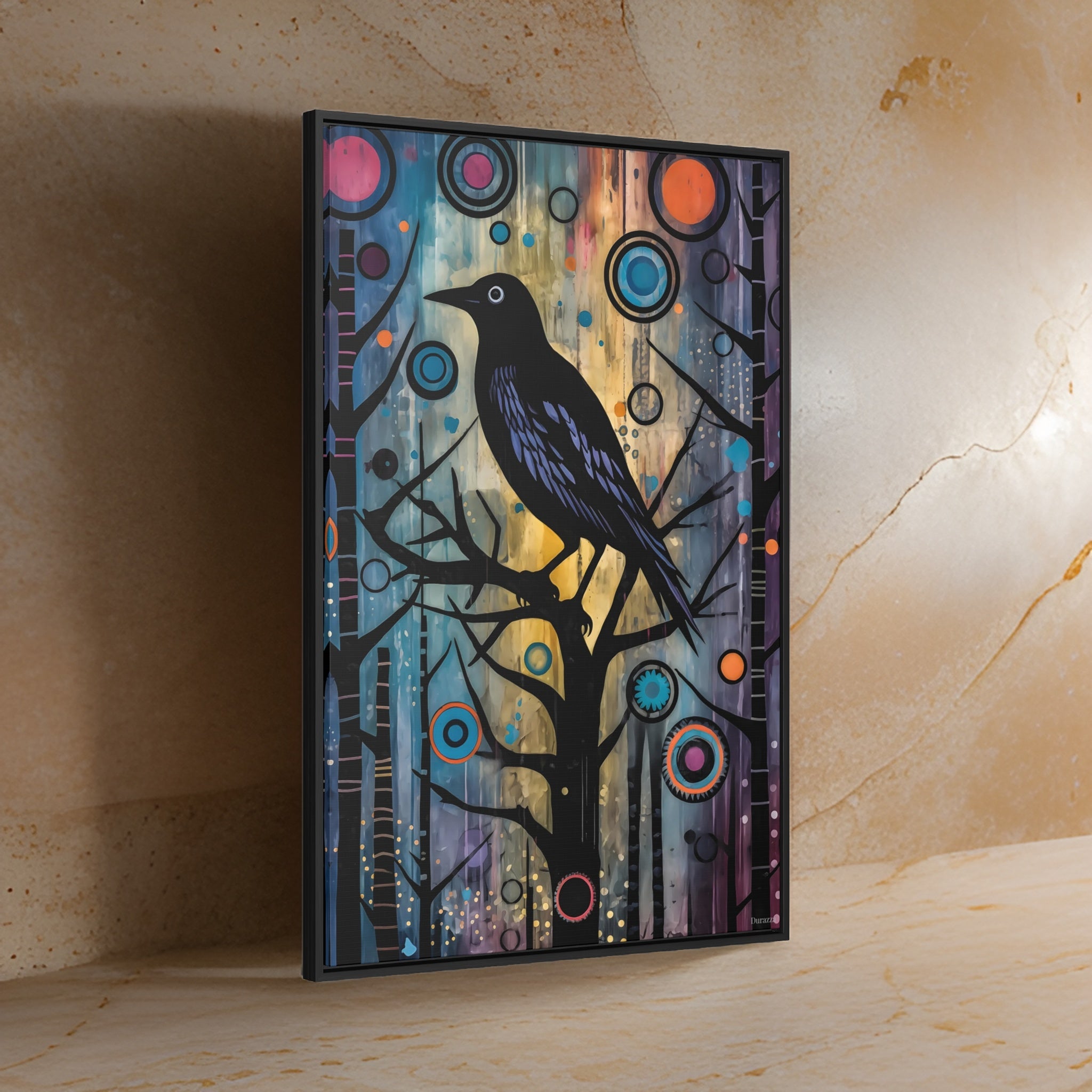 A Crows Perch Wall Art: Whimsical Abstract Forest