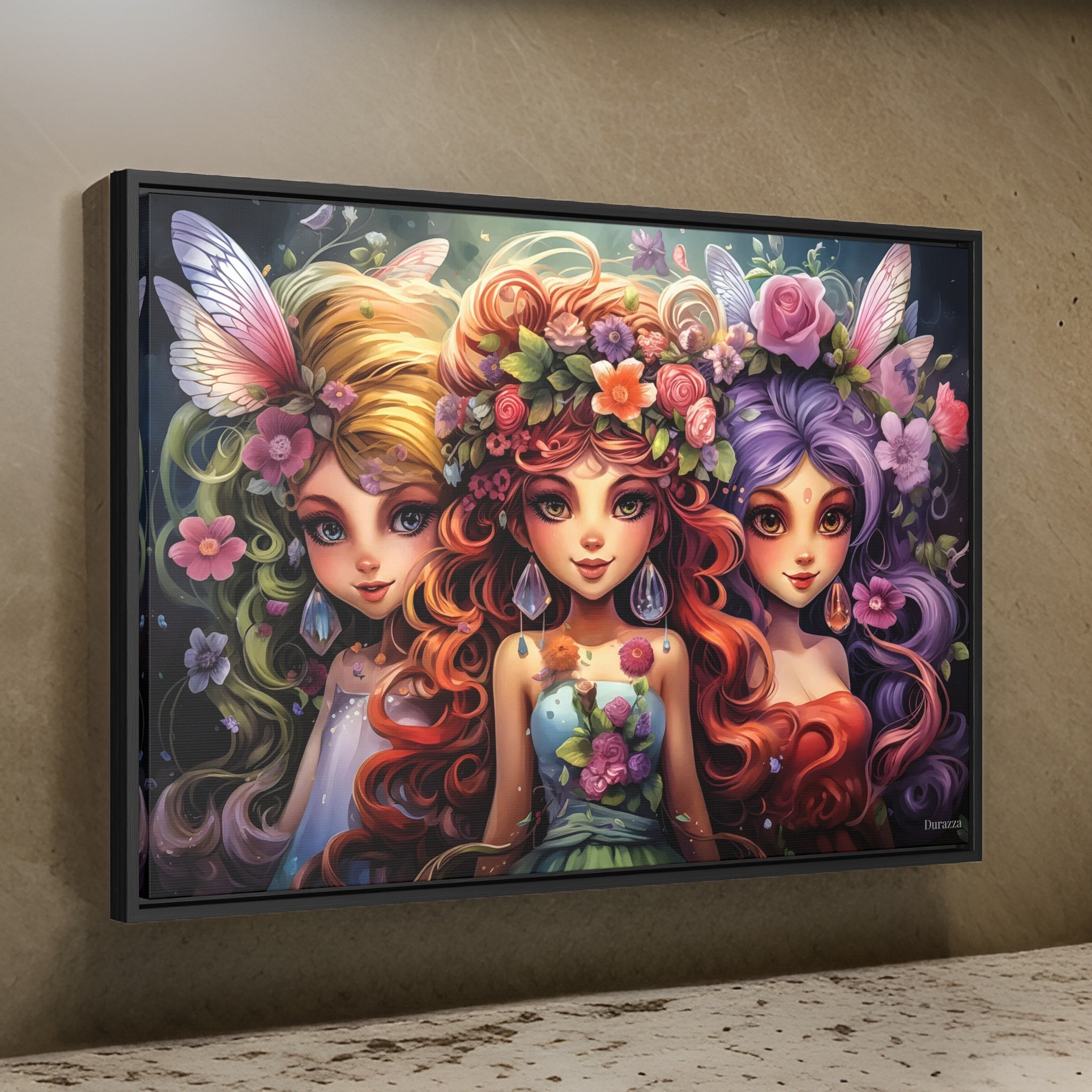 Tinycore Fairy Girls Framed Art Print