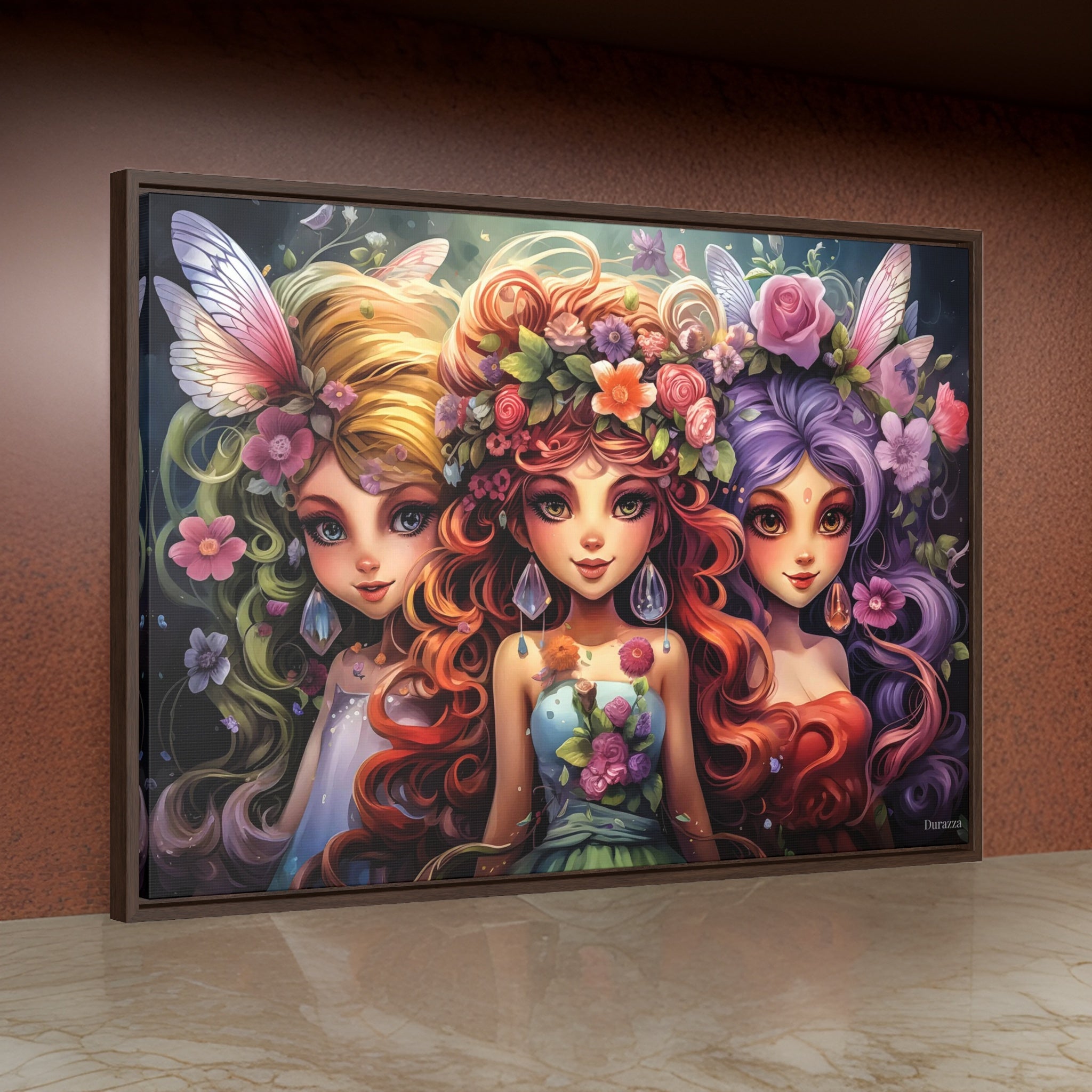 Tinycore Fairy Girls Framed Art Print